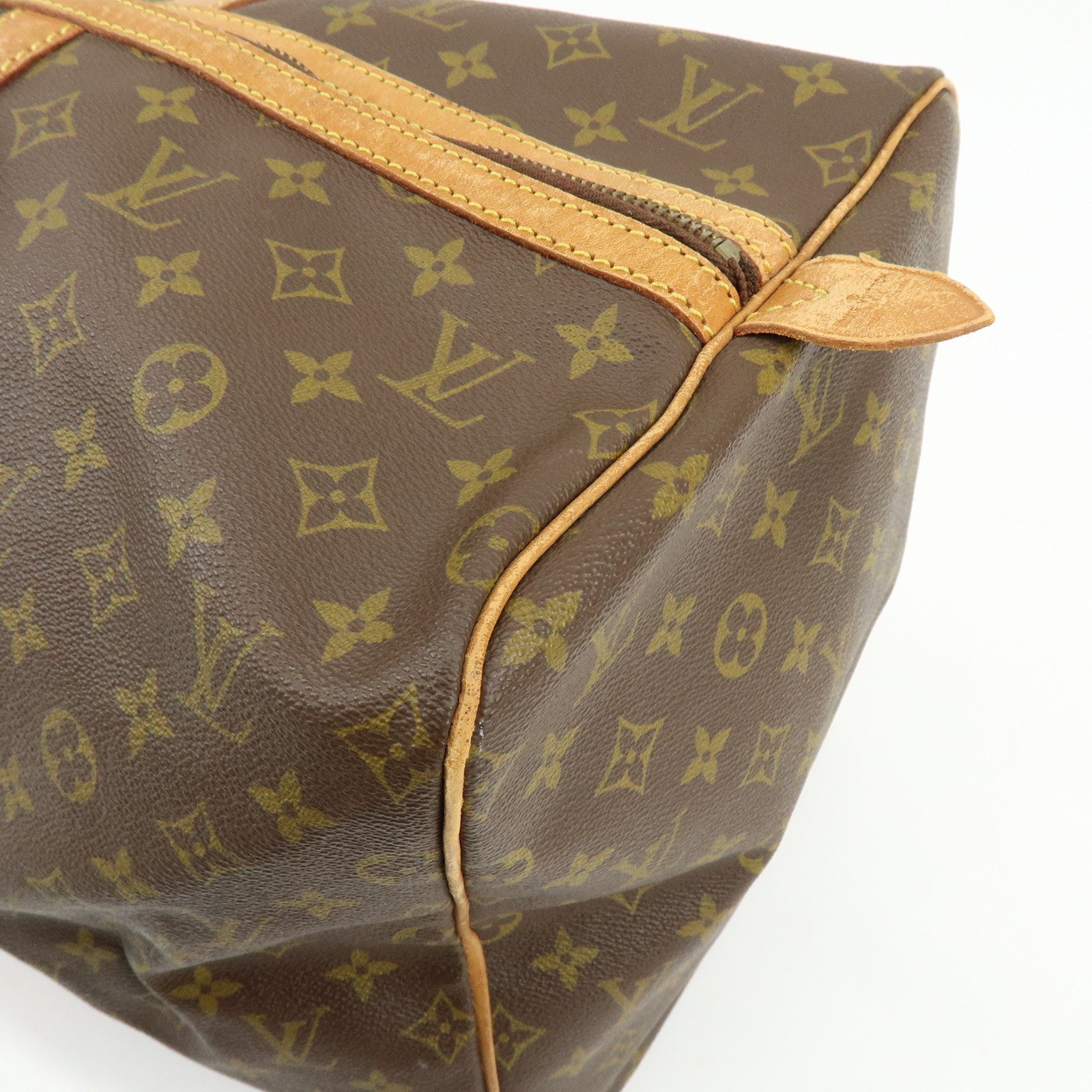 Louis Vuitton Monogram Sac Souple 55 Boston Bag Brown M41622