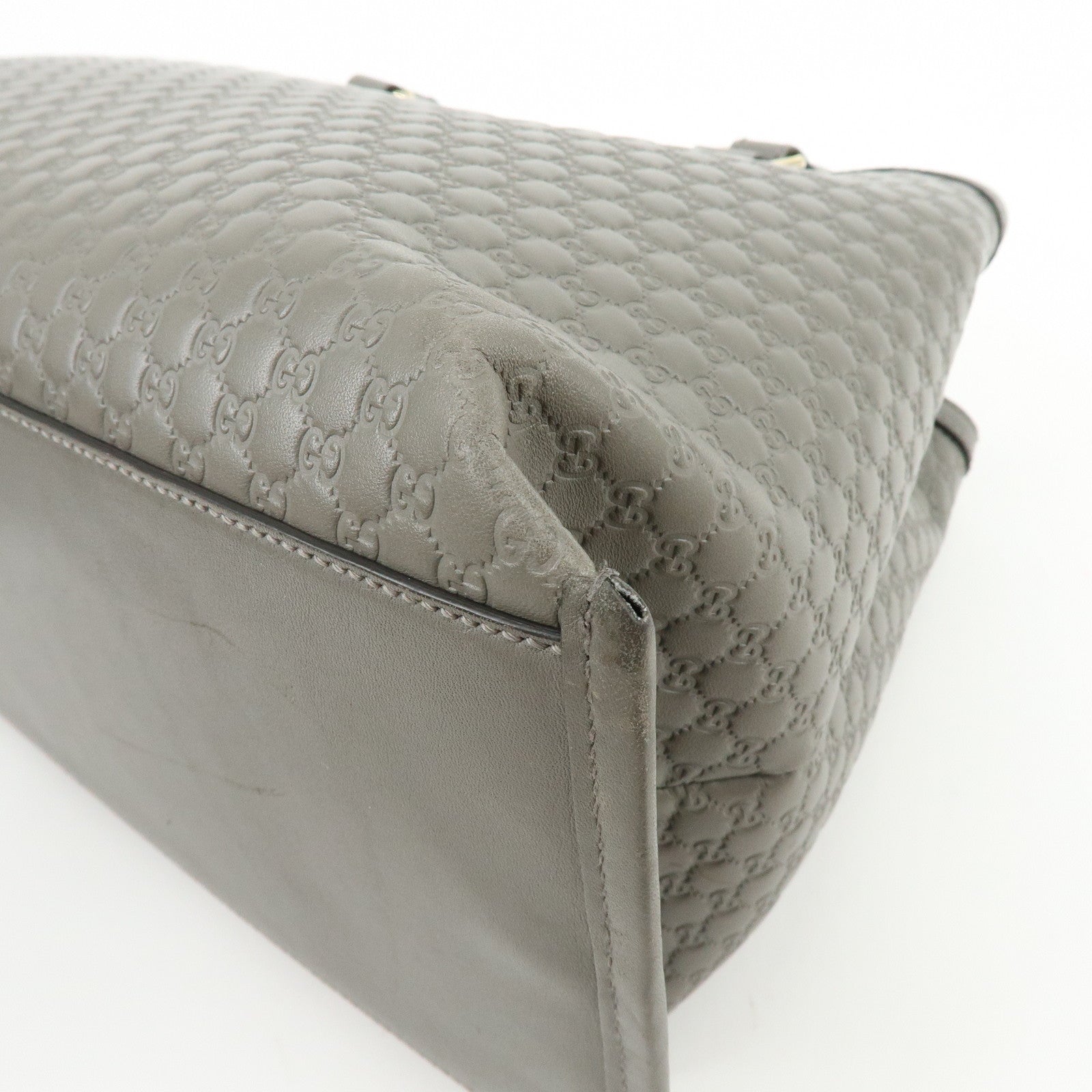 GUCCI Microguccissima Leather 2Way Bag Shoulder Bag Gray 510291