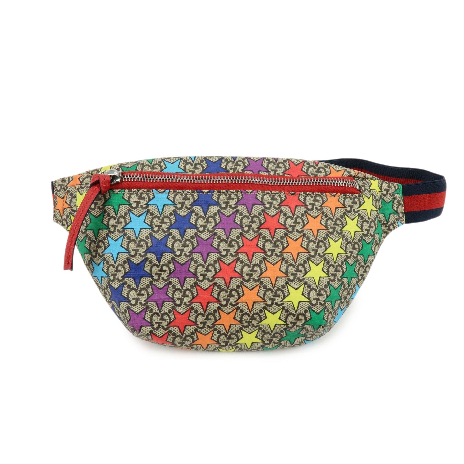 GUCCI Children's GG Supreme Body Waist Bag Multicolor Star Motif 502095