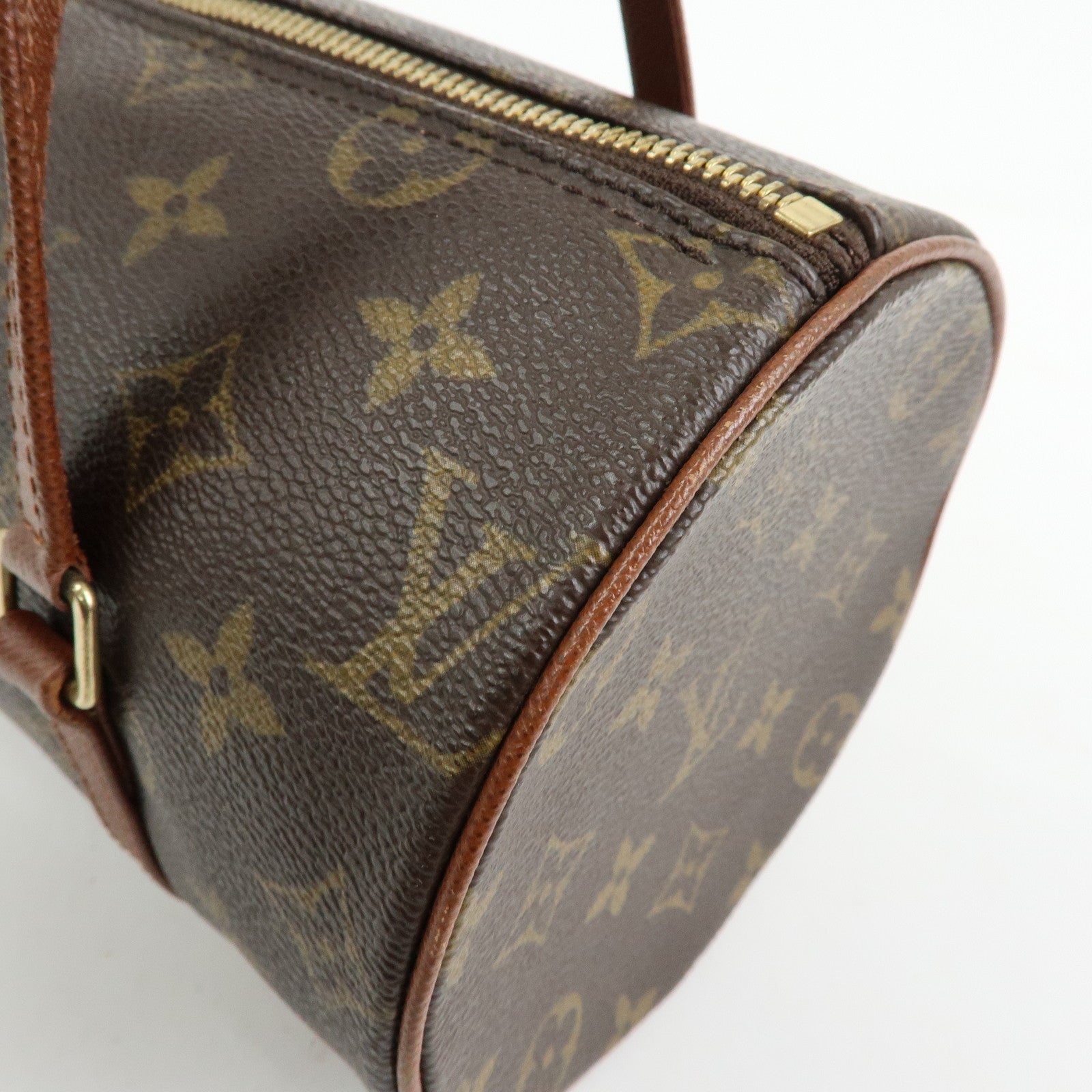 Louis Vuitton Monogram Papillon 26 Hand Bag Brown M51366