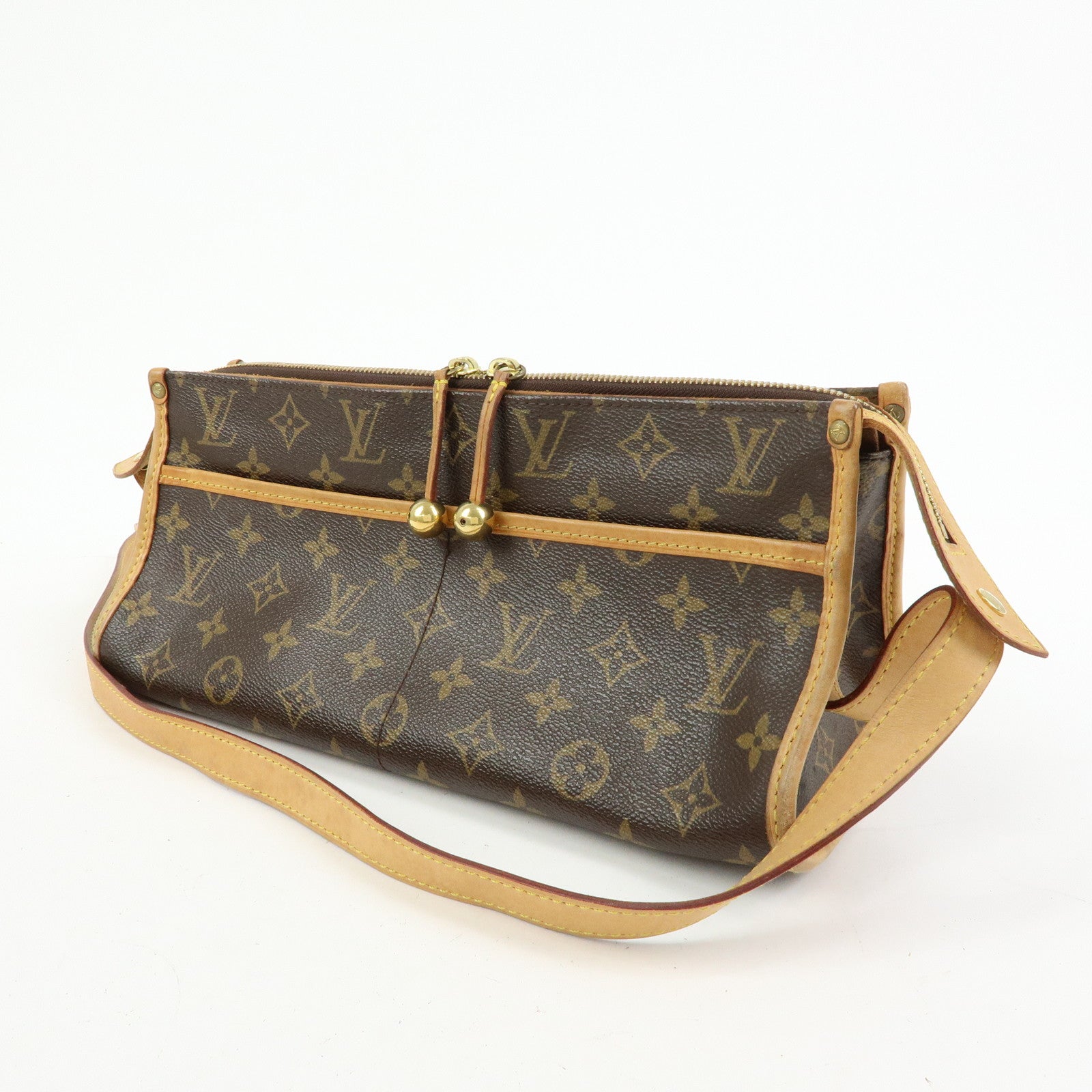 Louis Vuitton Monogram Popincourt Long Shoulder Bag Brown M40008