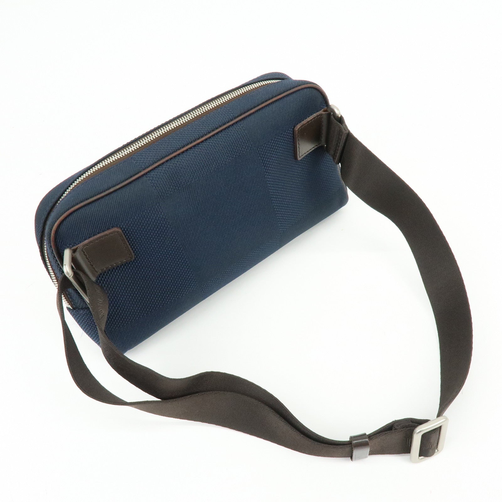Louis Vuitton Damier Geant Canvas Leather Waist Body Bag Bleu Ocean