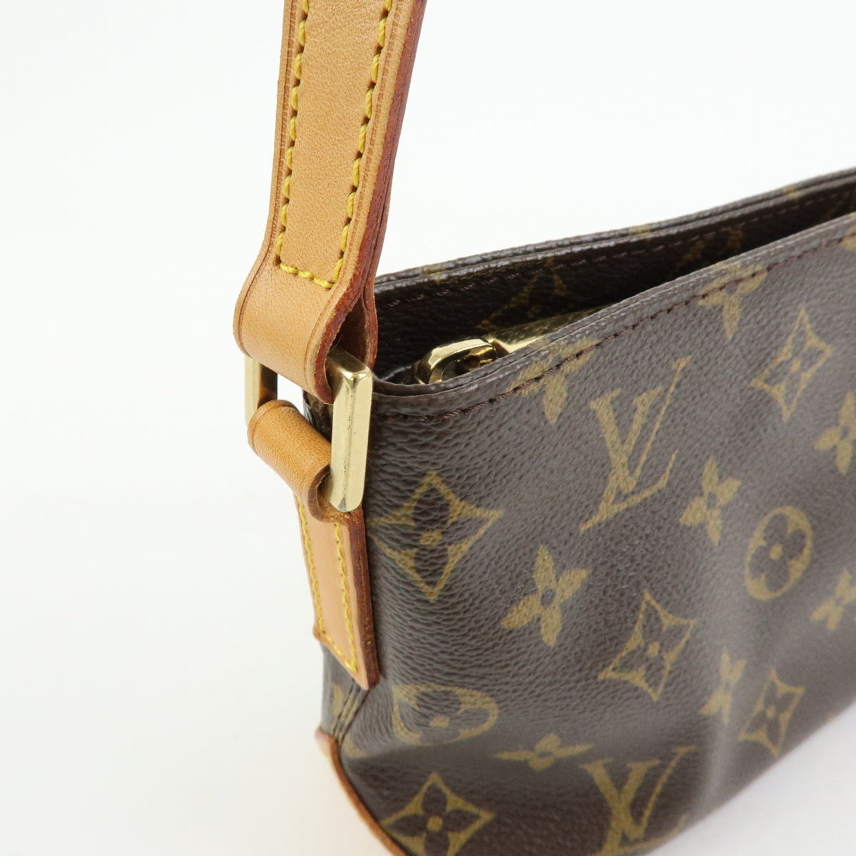 Louis Vuitton Monogram Trotteur Canvas Shoulder Bag Brown M51240