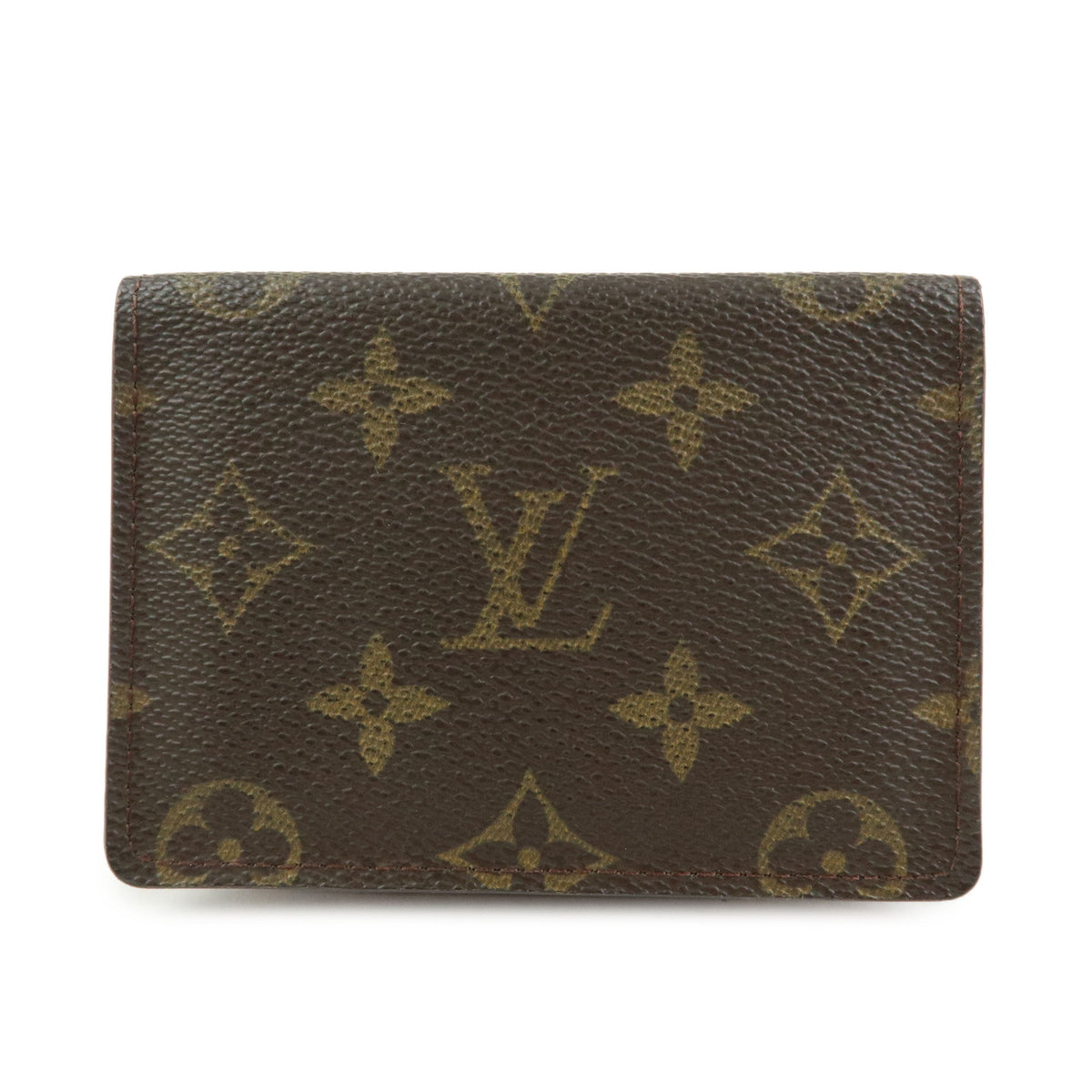 Louis Vuitton Monogram Porte 2 Cartes Vertical Card Case Brown M60533