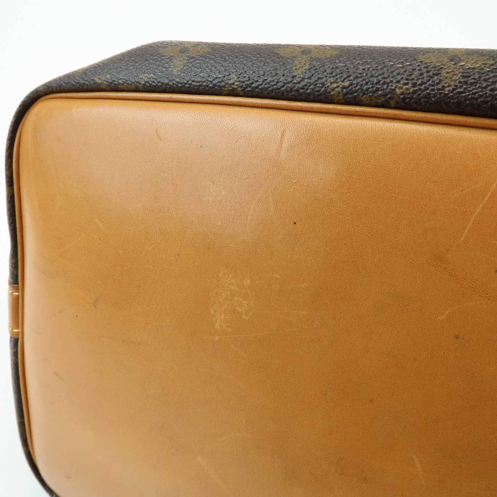 Louis Vuitton Monogram Canvas Petit Noe Shoulder Bag Brown M42226