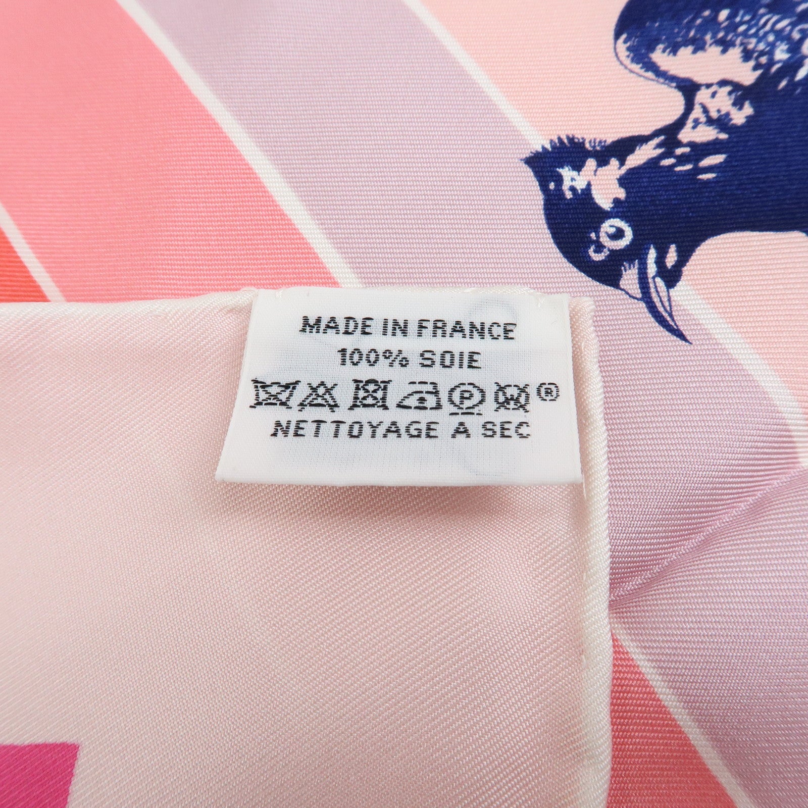 HERMES Carre 90 Silk 100% Scarf JUNGLE LOVE Stripe Pink Red Purple