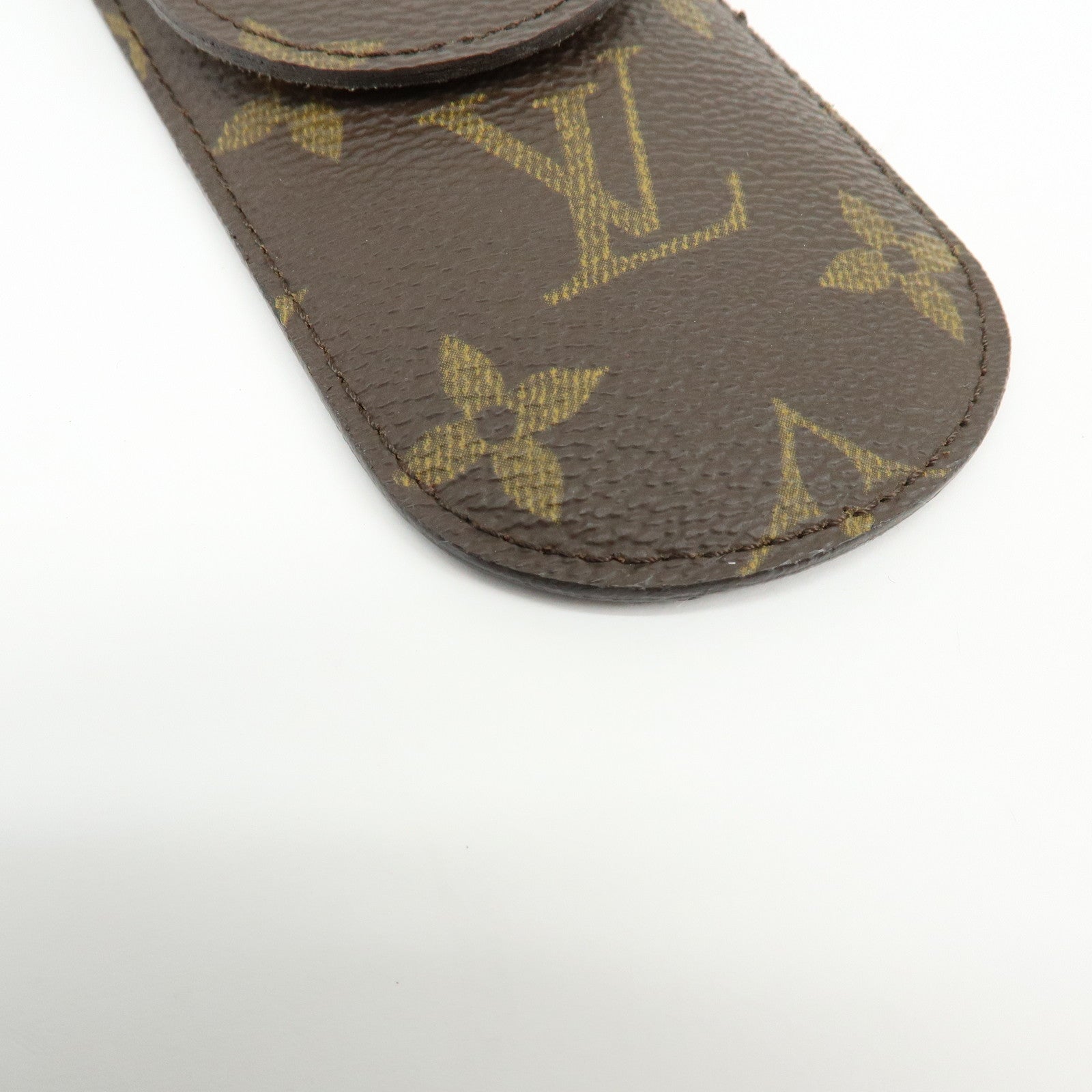 Louis Vuitton Monogram Etui Stylo Canvas Pen Case Brown