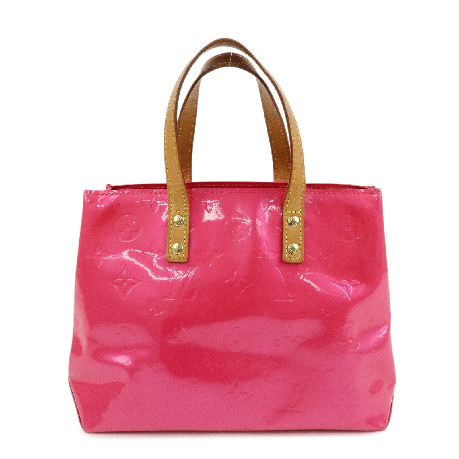 Louis Vuitton Monogram Vernis Lead PM Hand Bag Pink M91221