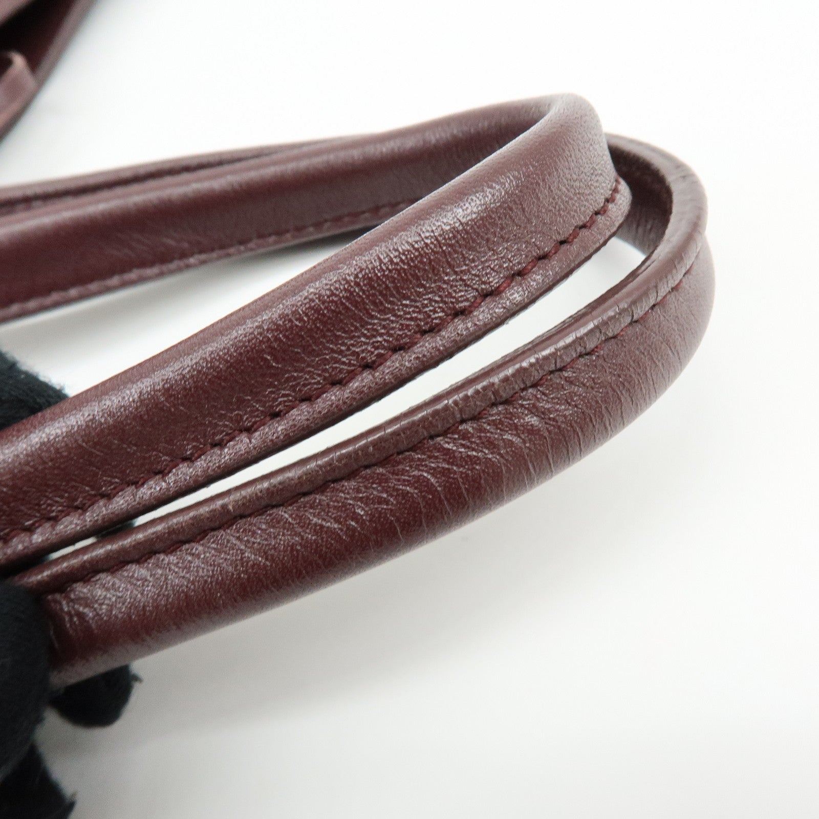 BALENCIAGA The Paper Leather Tote Bag Shoulder Bag Bordeaux 357331