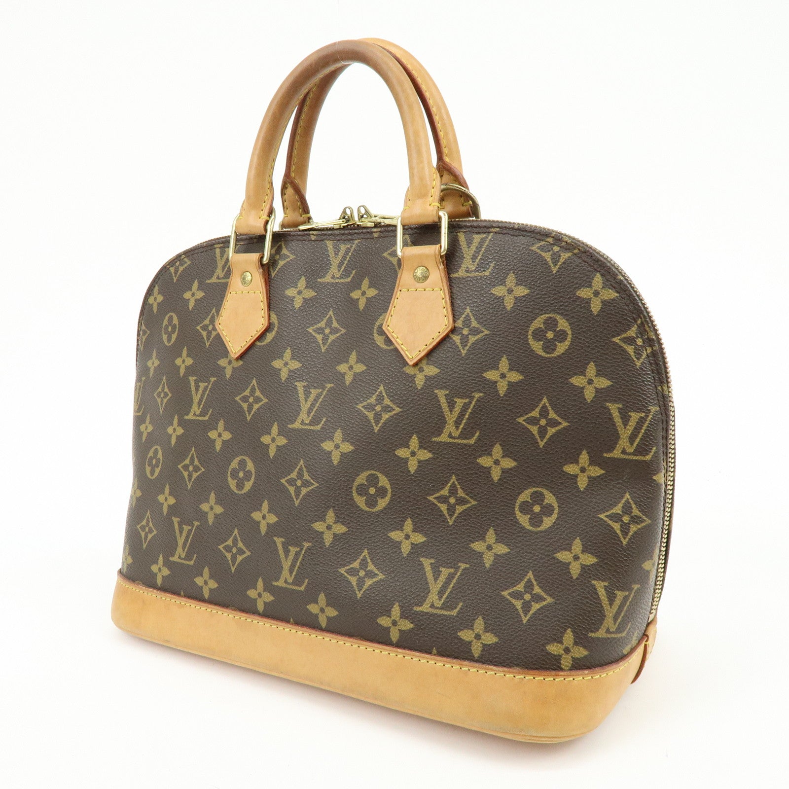 Louis Vuitton Monogram Canvas Alma Hand Bag Brown M51130