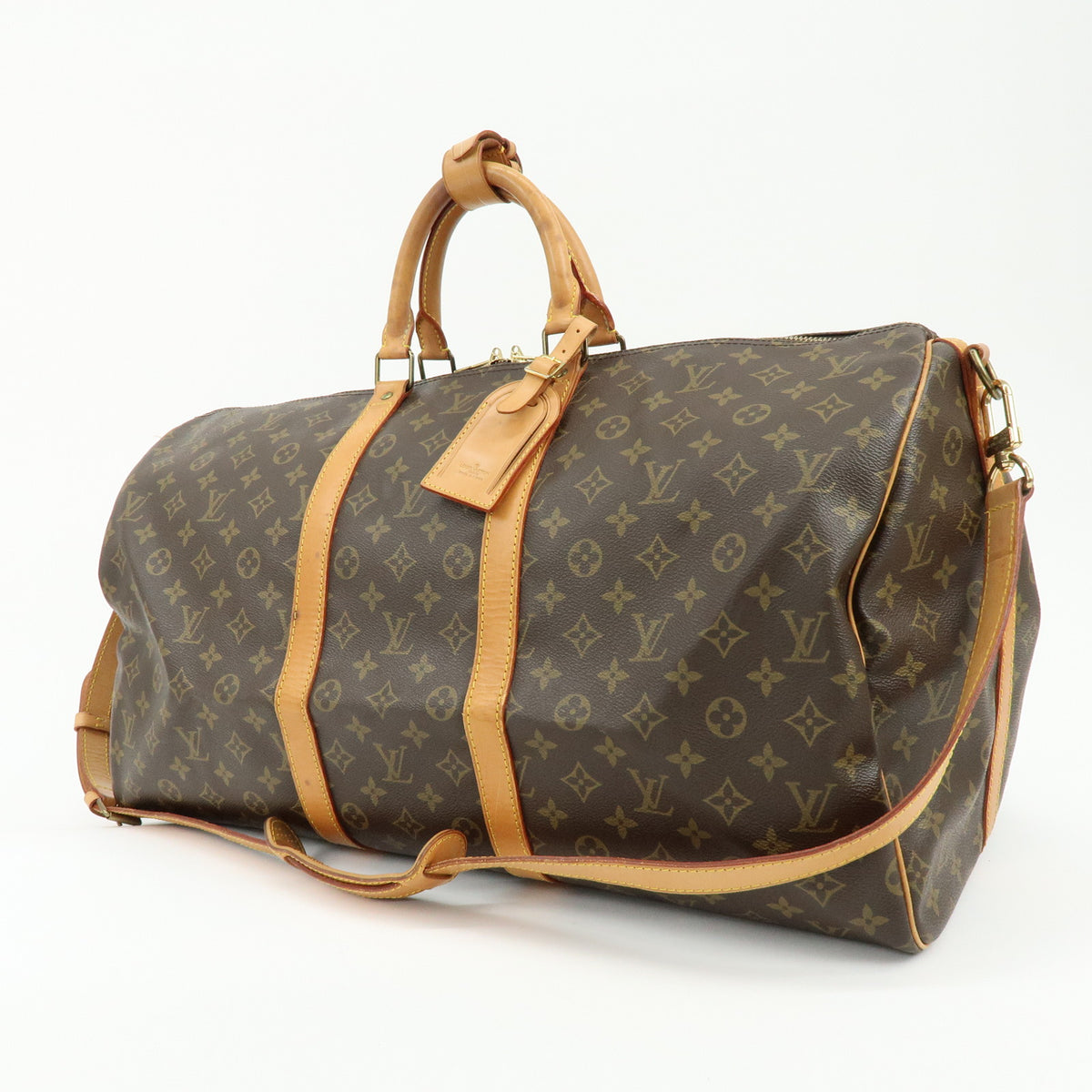 Louis Vuitton Monogram Keep All Bandouliere 55 Boston Bag M41414