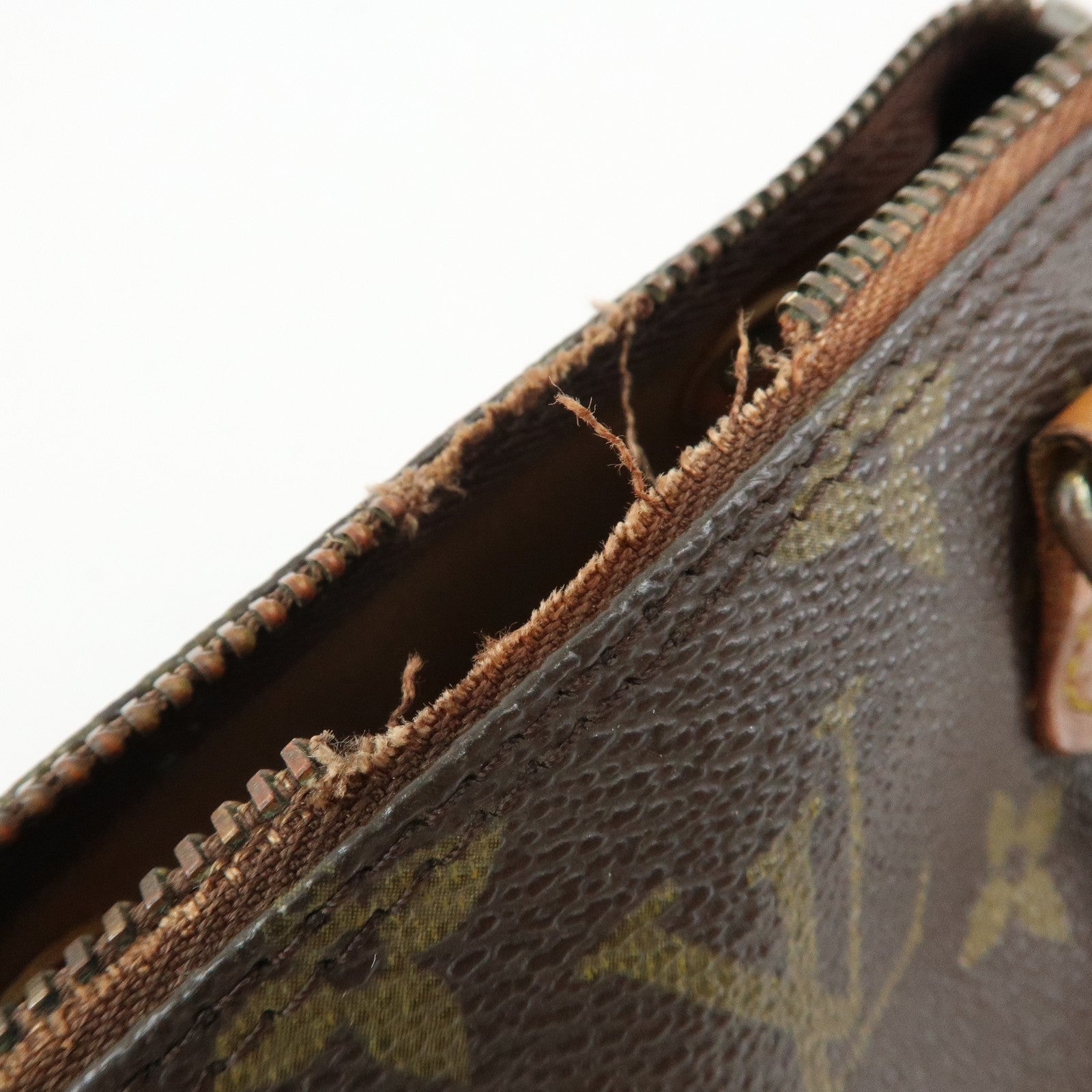 Louis Vuitton Monogram Mini Speedy Hand Bag & Strap Brown M41534