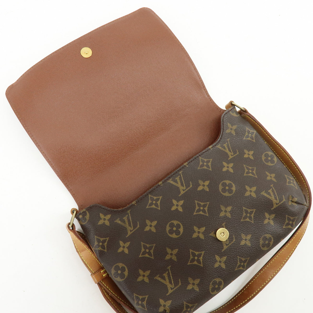 Louis Vuitton Monogram Musette Tango Short Shoulder Bag Brown M51257