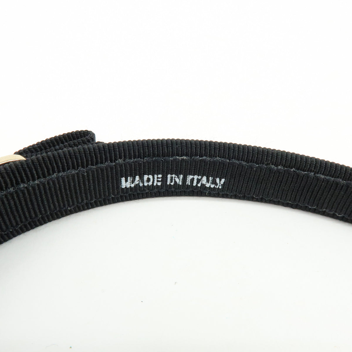 Ferragamo Vara Bow Ribbon Viscose Hair Accessory Black Gold
