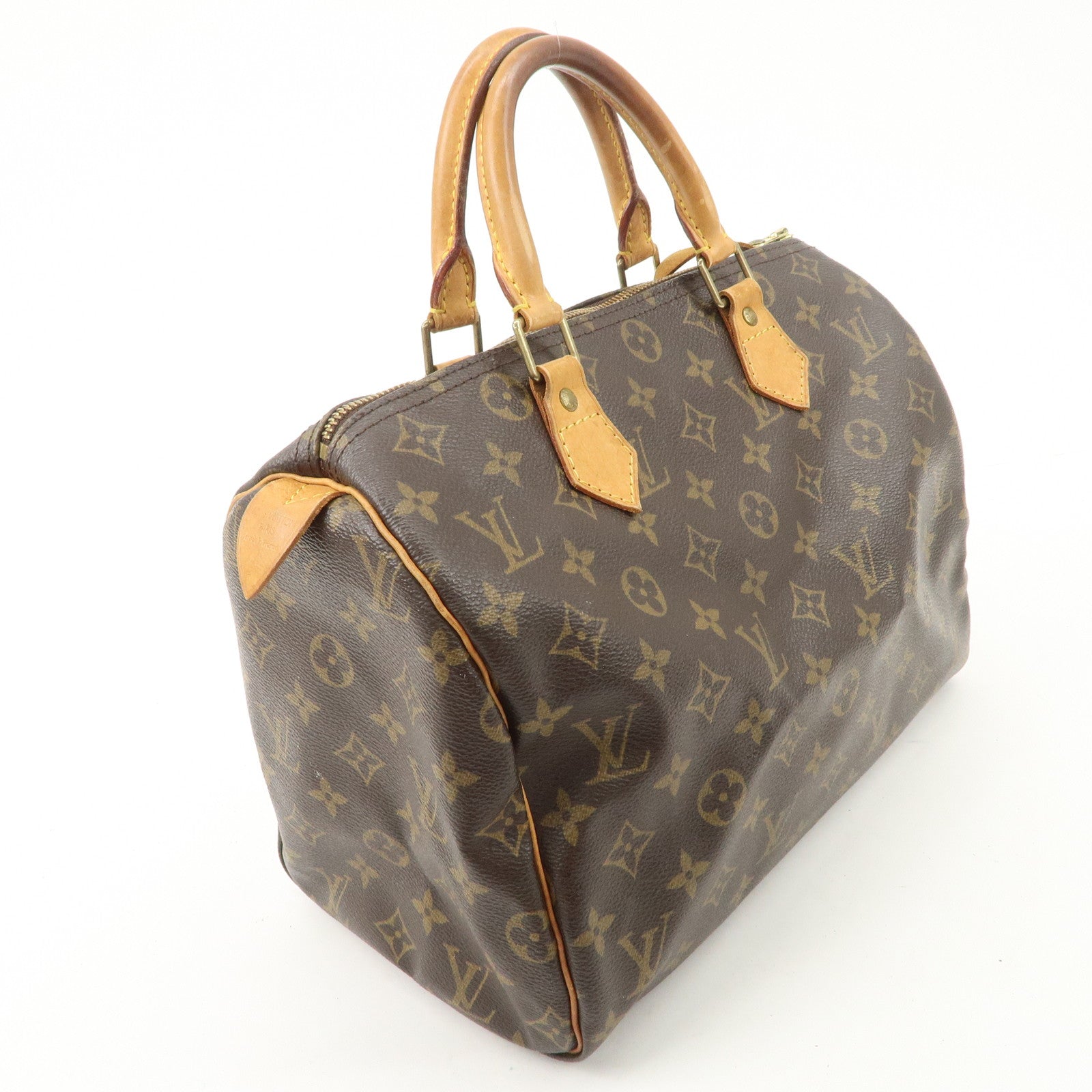 Louis Vuitton Monogram Speedy 30 Hand Bag Boston Bag M41526 Used
