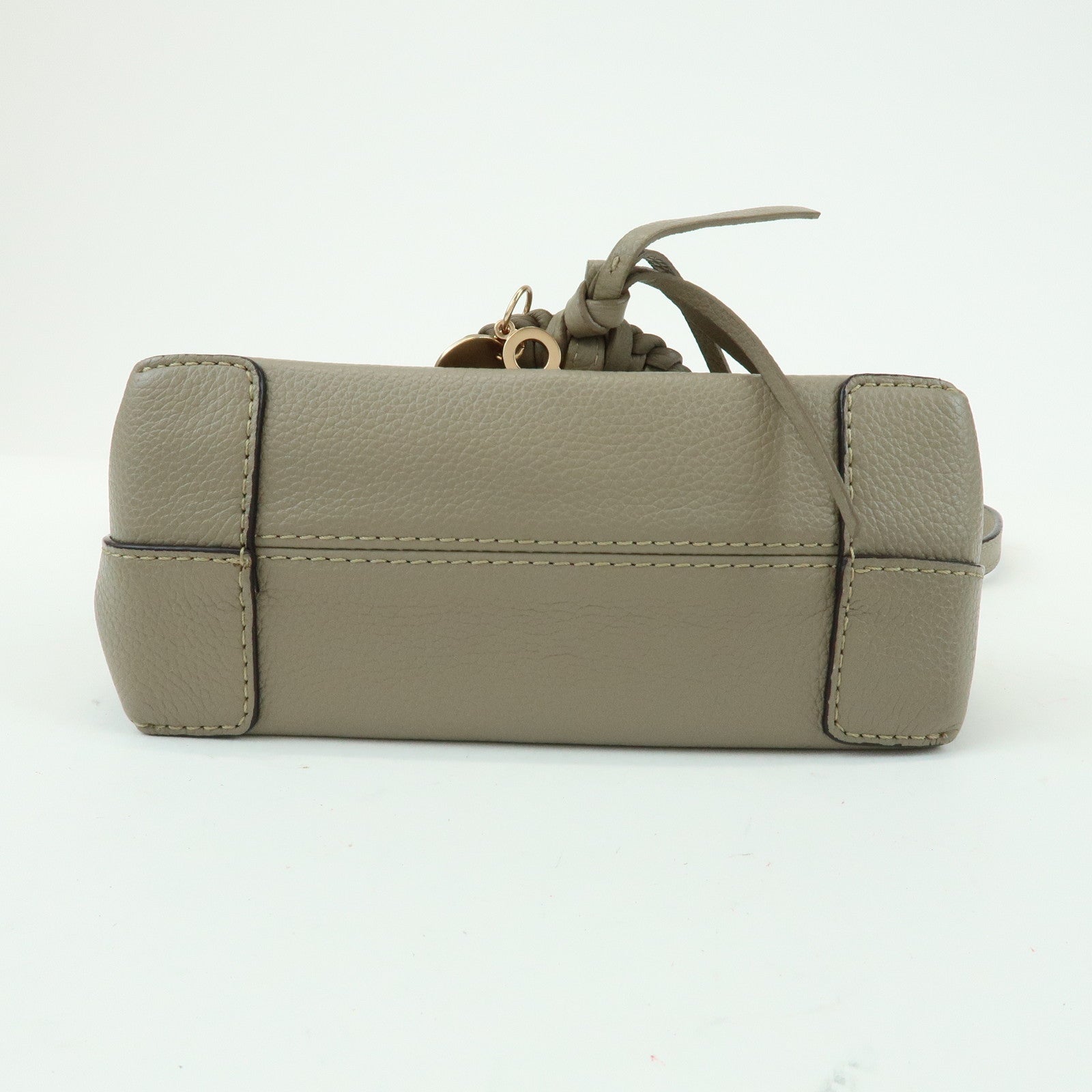 Chloe See by Chloe Joan Leather Suede Mini 2Way Bag Hand Bag Greige
