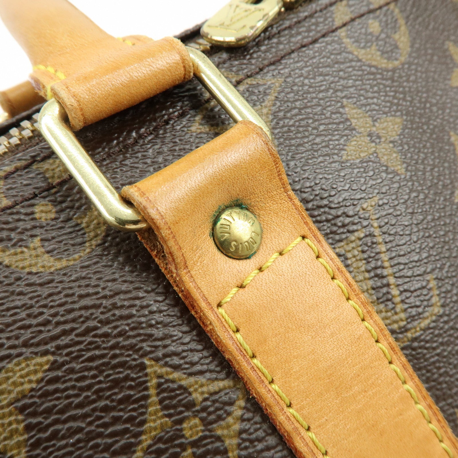 Louis Vuitton Monogram Keep All Bandouliere 45 Boston Bag Brown M41418