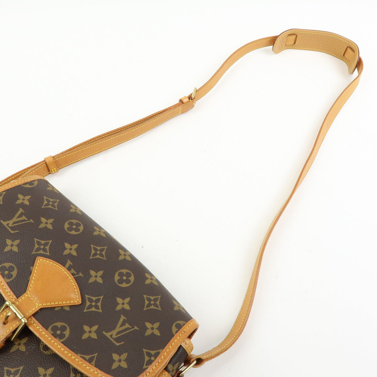Louis Vuitton Monogram Canvas Sologne Shoulder Bag Brown M42250