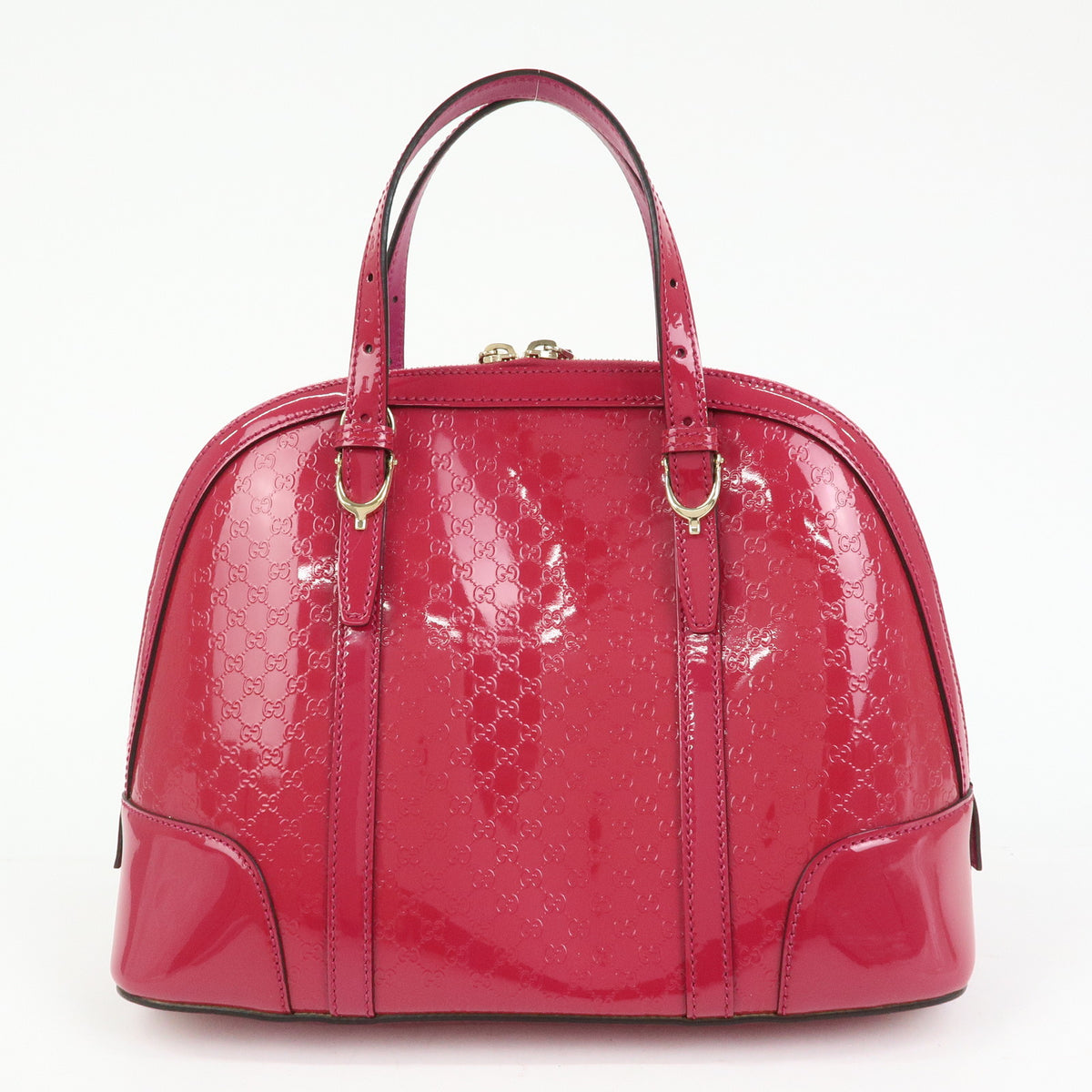 GUCCI Gucci Nice Microguccissima Patent Leather 2Way Bag Pink 309617