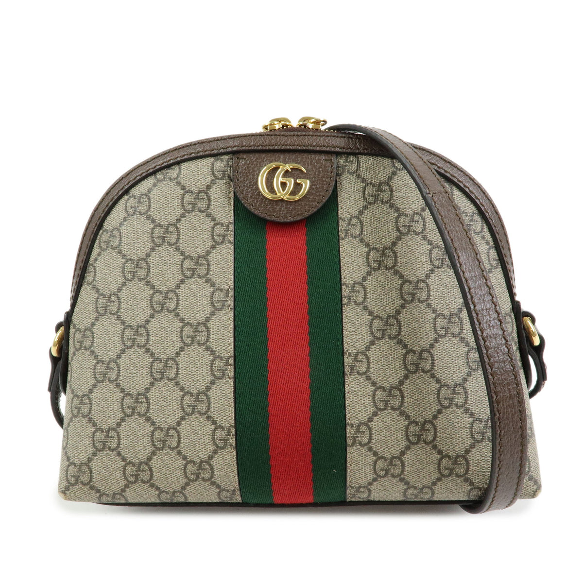 GUCCI Ophidia Sherry Double G GG Supreme Leather Shoulder Bag 499621