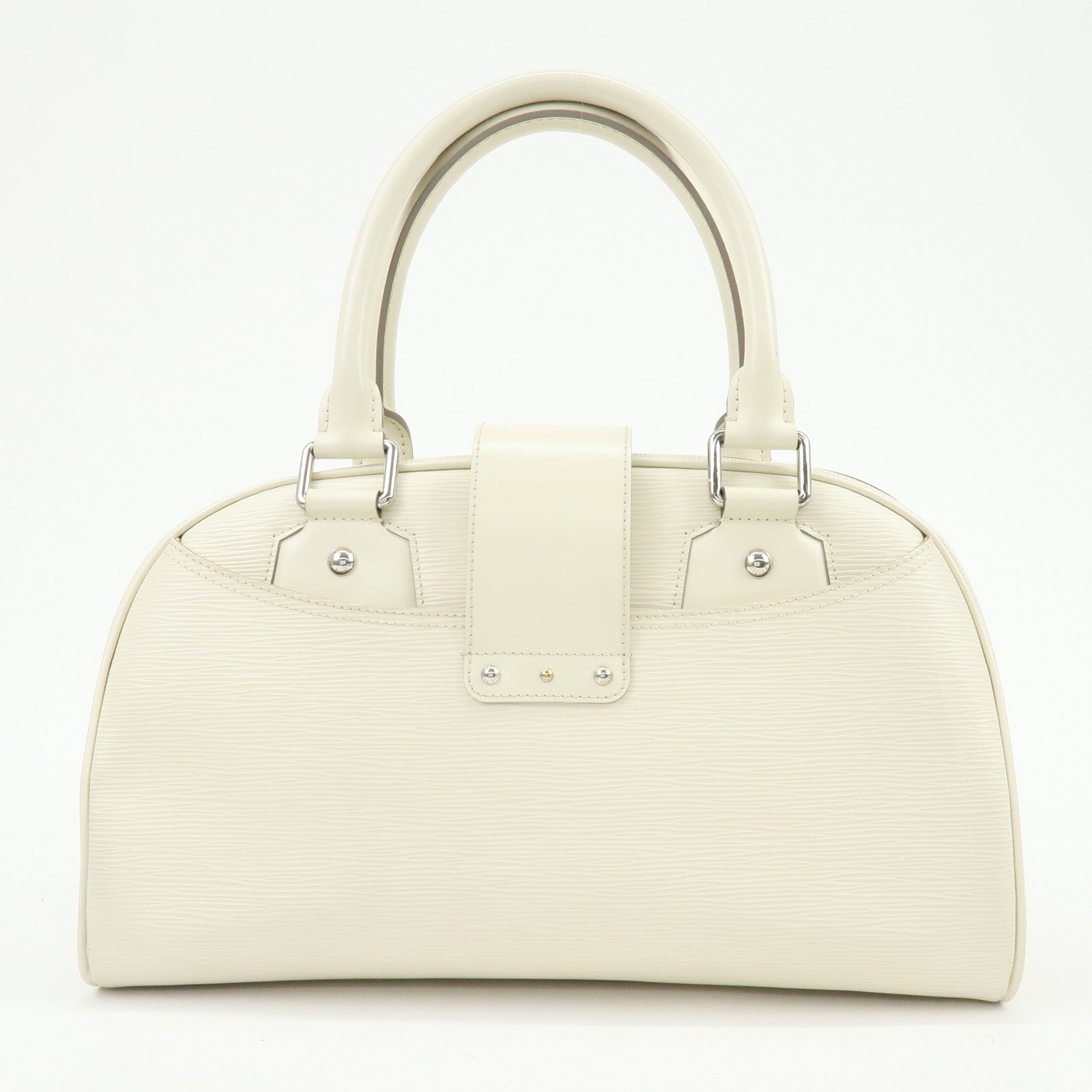 Louis Vuitton Epi Montaigne GM Bowling Hand Bag Ivoire White M5931J