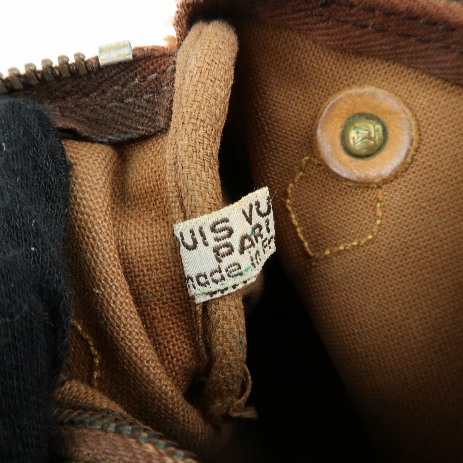 Louis Vuitton Monogram Mini Speedy Hand Bag & Strap Brown M41534