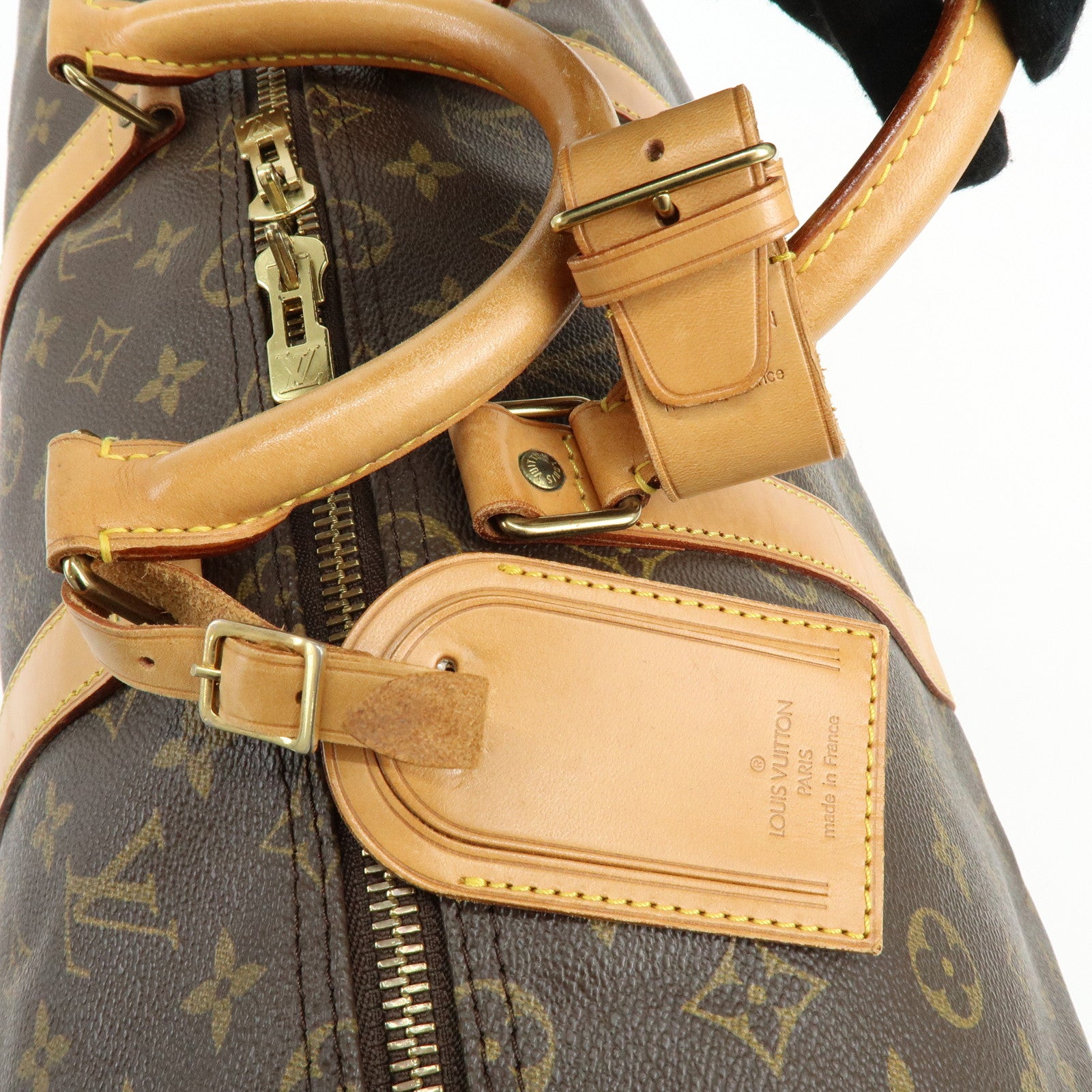 Louis Vuitton Monogram Keep All Bandouliere 50 Boston Bag Brown M41416