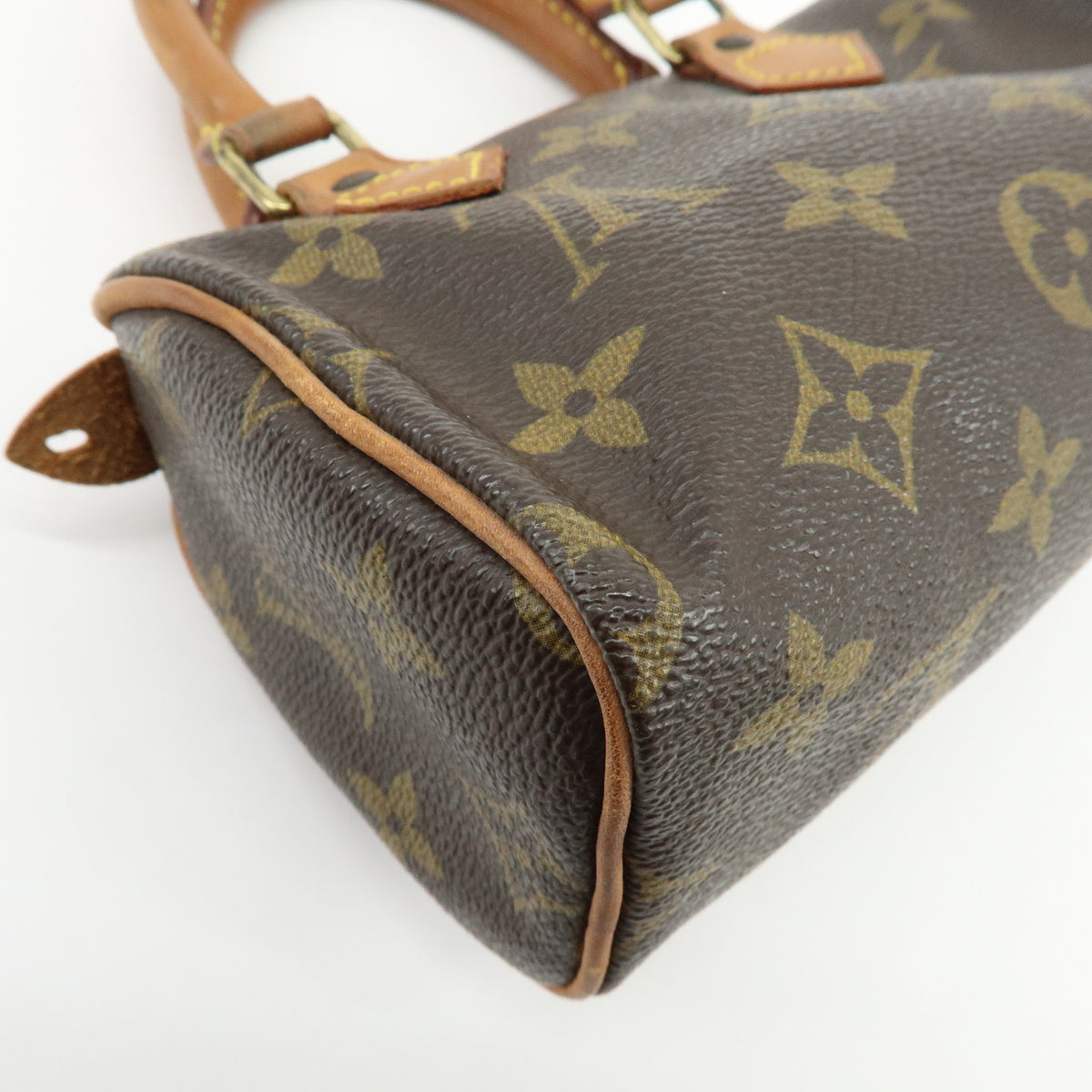 Louis Vuitton Monogram Mini Speedy Hand Bag Brown M41534