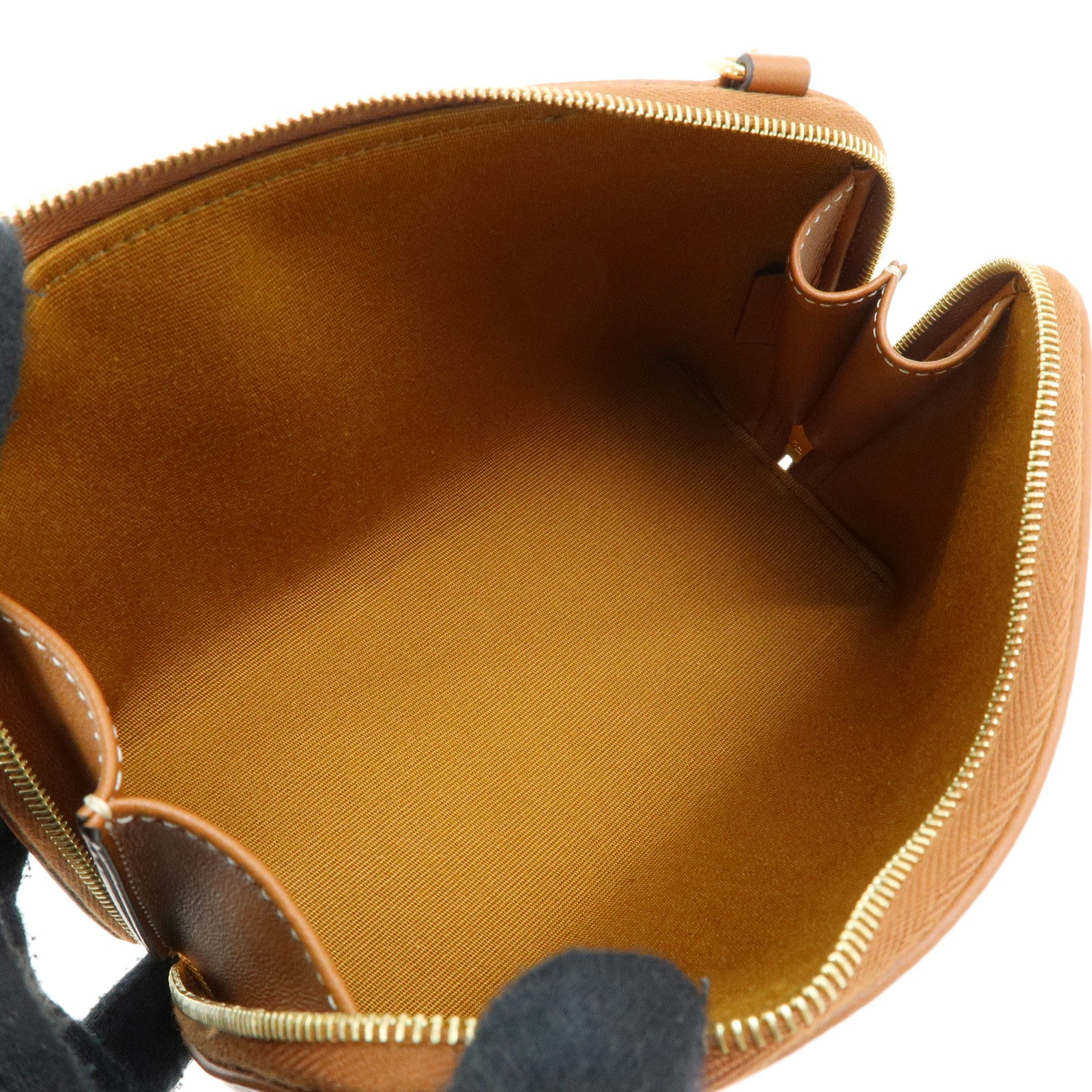CELINE Triomphe Macadam PVC Lamb Skin Chain Clutch Bag Cosmetic Pouch