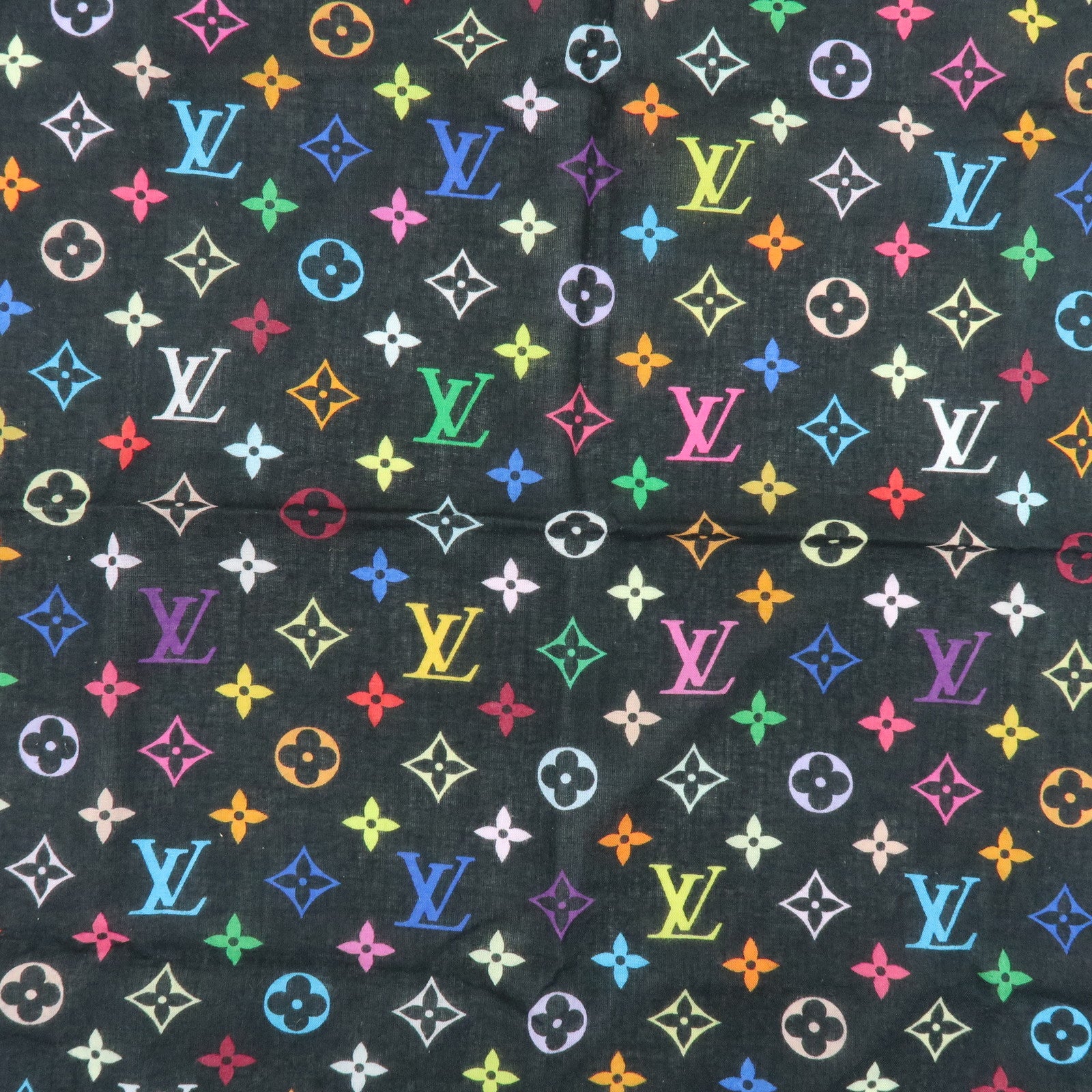 Louis Vuitton Monogram Multicolor Cotton 100% Handkerchief M71912