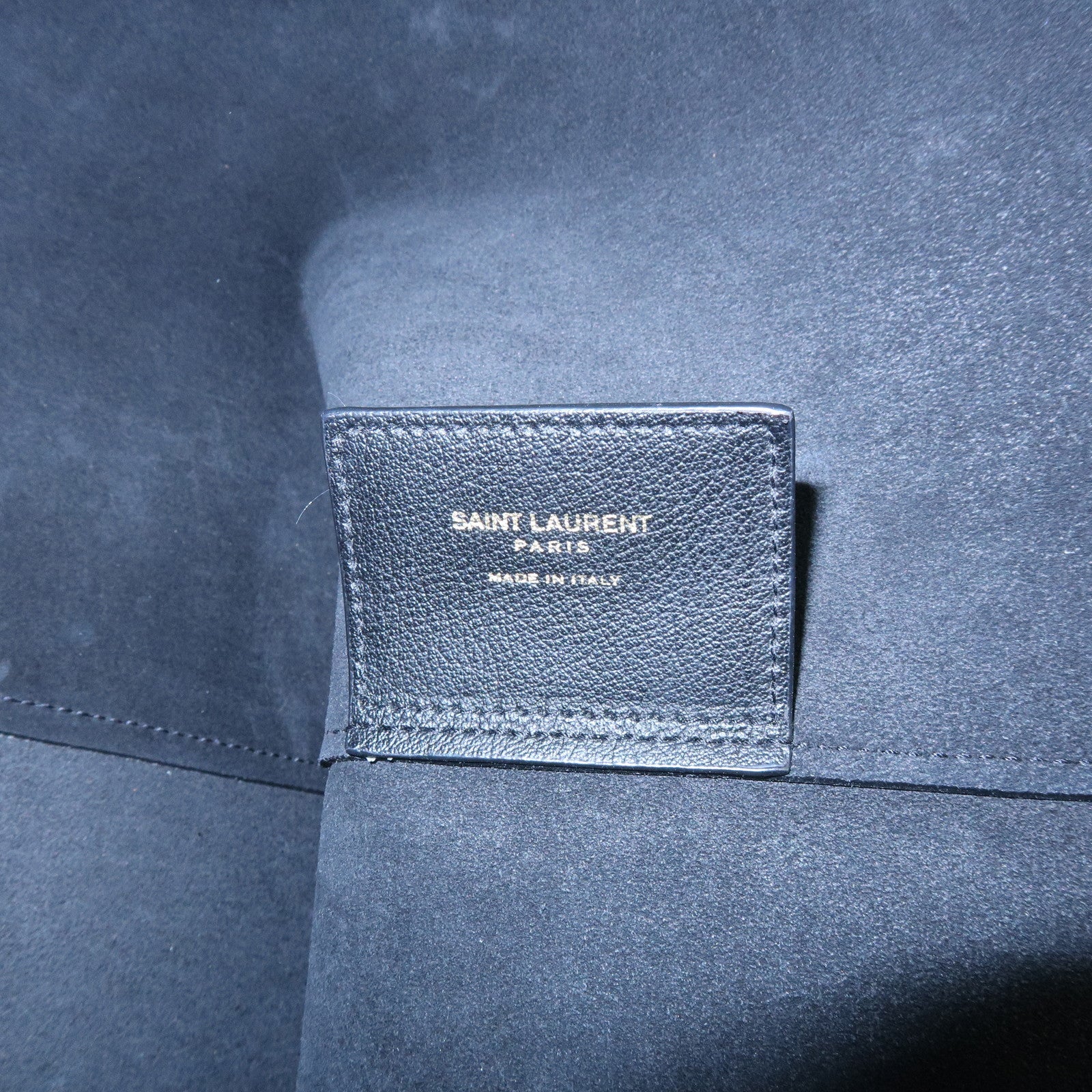 SAINT LAURENT PARIS Cassandra Leather Tote Bag Shoulder Bag Black