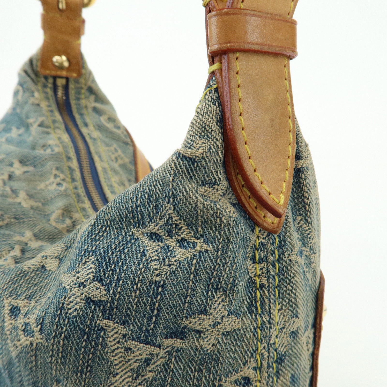 Louis Vuitton Monogram Denim Baggy PM 2Way Bag Shoulder Bag M95049