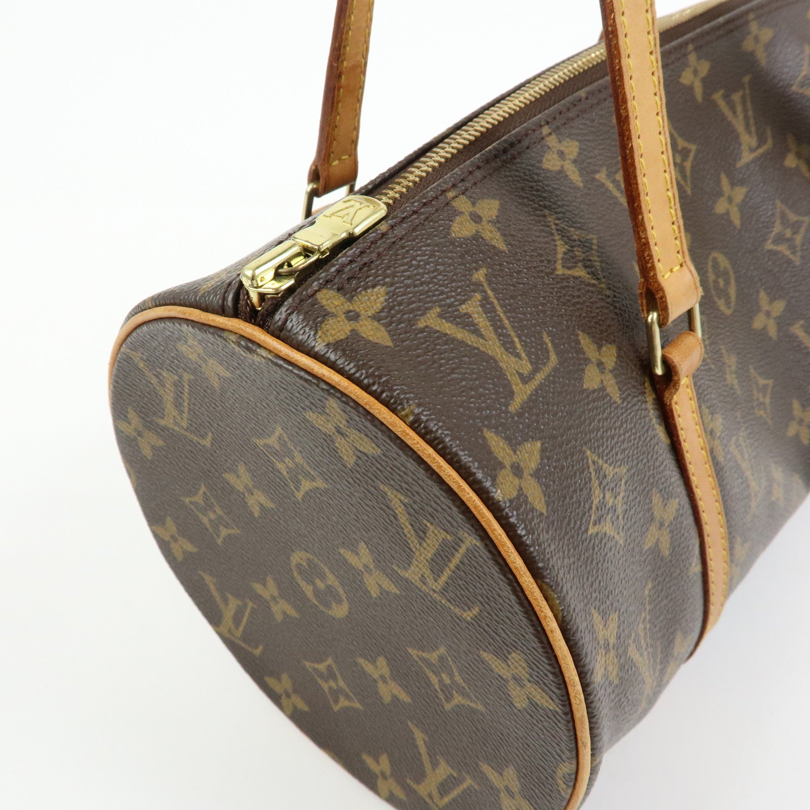 Louis Vuitton Monogram Papillon 30 Hand Bag Brown M51385