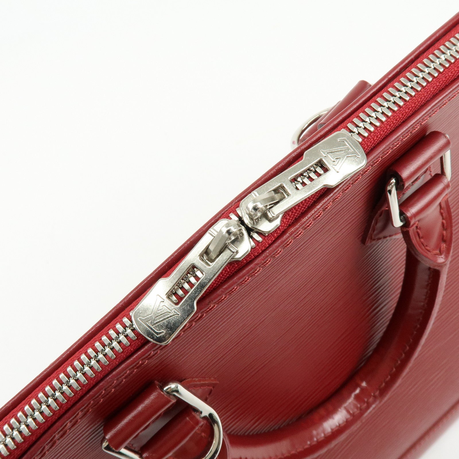 Louis Vuitton Epi Alma PM Leather Hand Bag Carmine Red M4058E
