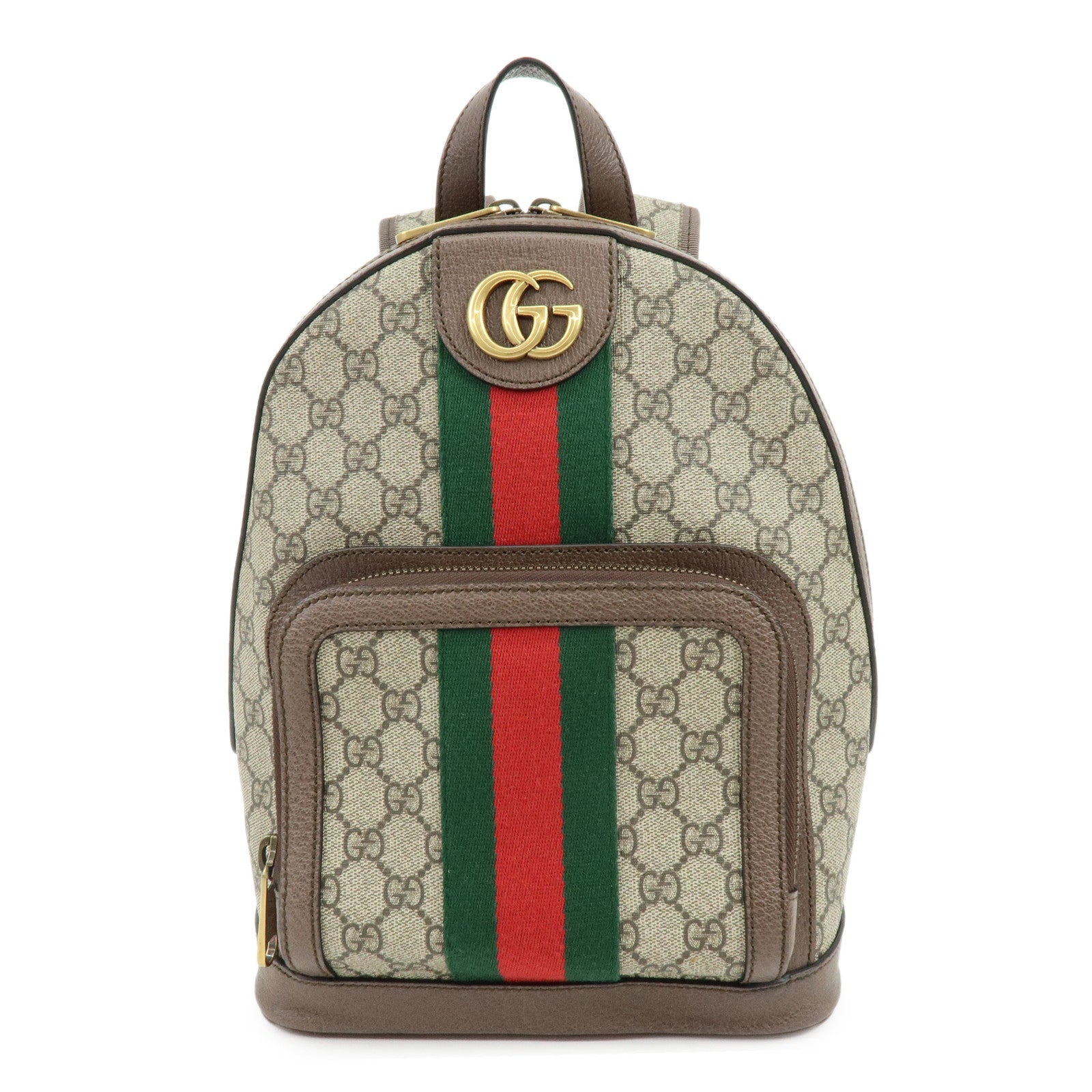 GUCCI Ophidia Sherry Double G GG Supreme Leather Backpack 547965