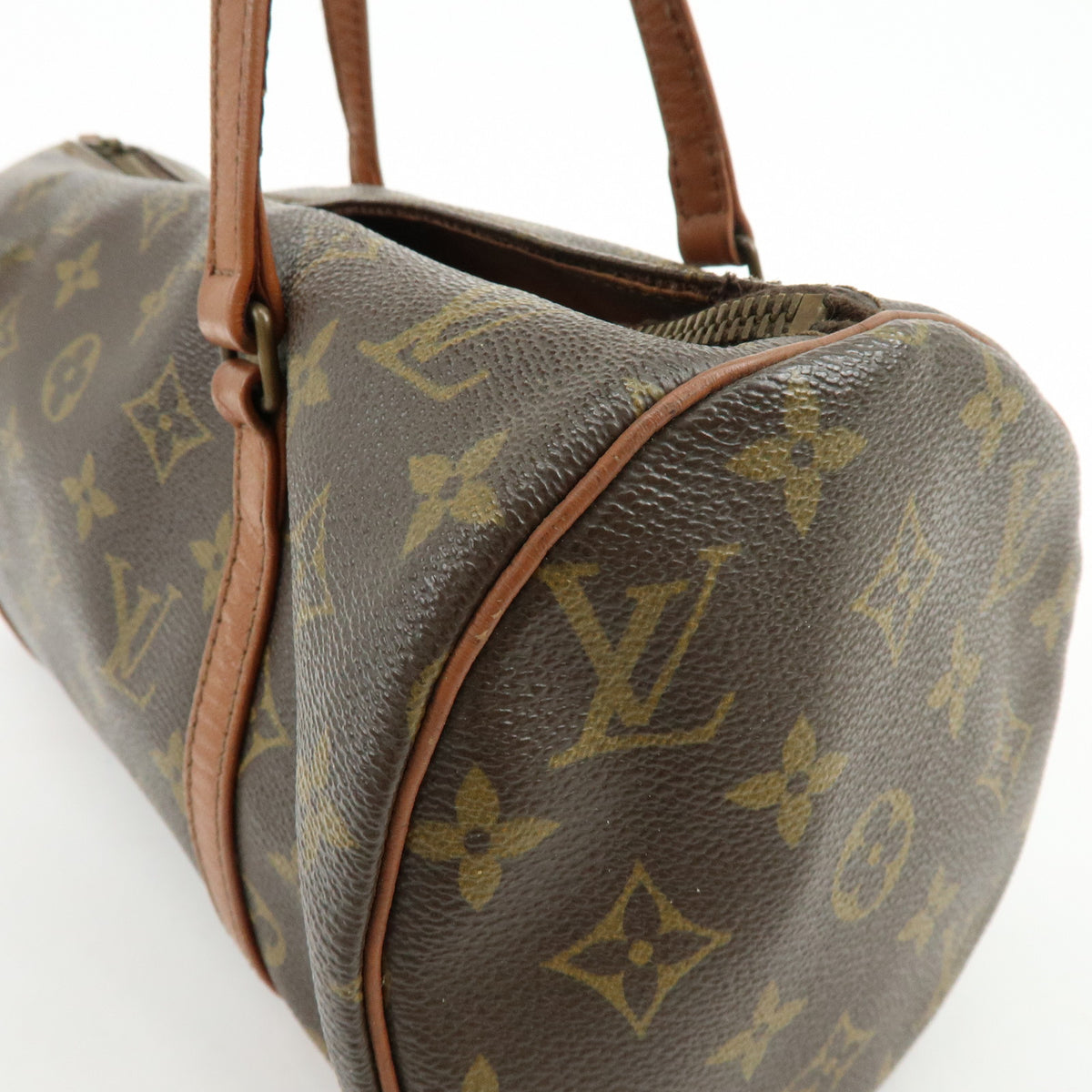 Louis Vuitton Monogram Papillon 30 Hand Bag Brown M51365