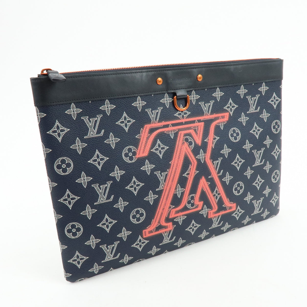 Louis Vuitton Monogram Ink Upside Down Pochette Apollo Navy M62905