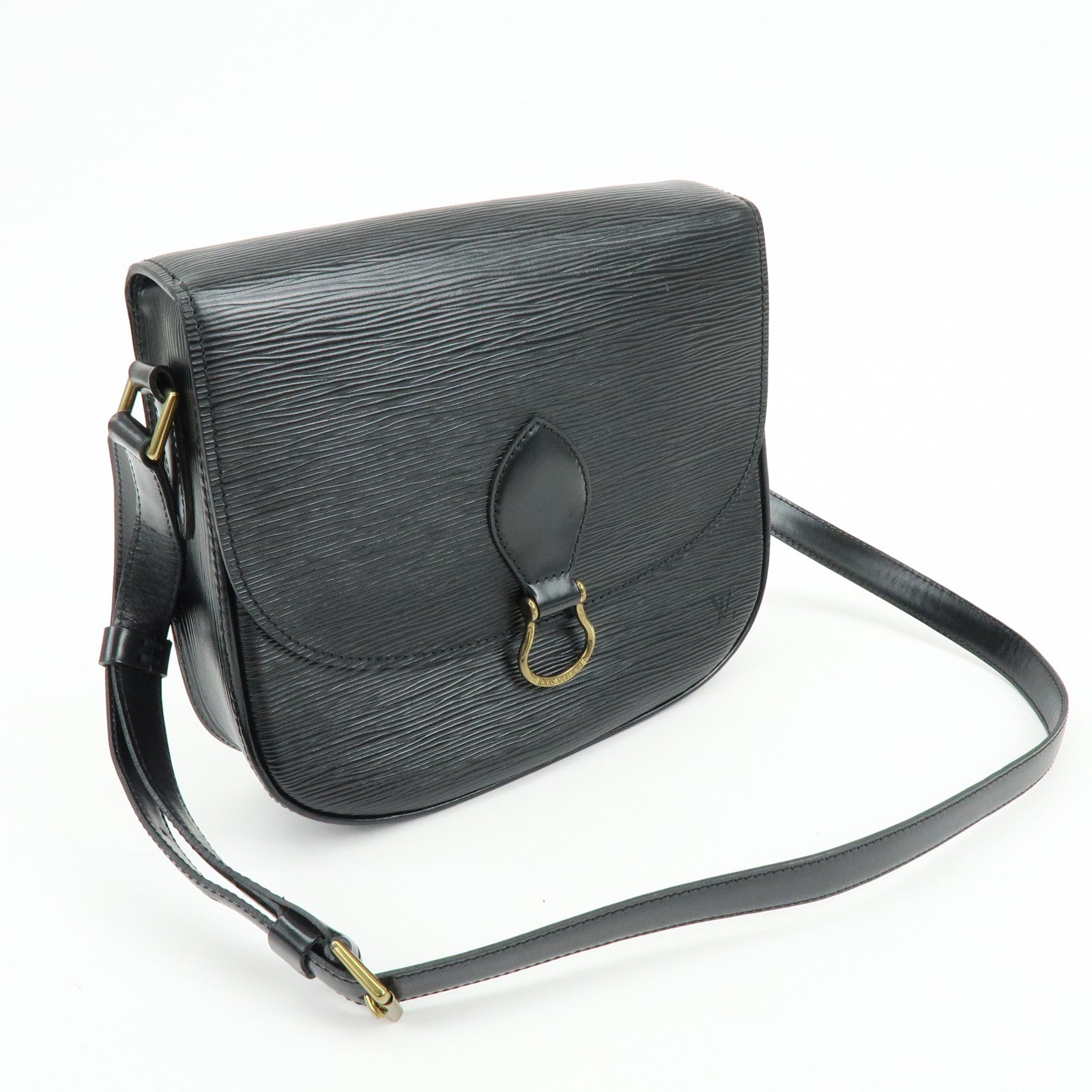 Louis Vuitton Epi Saint Cloud Shoulder Bag Black Noir M52192