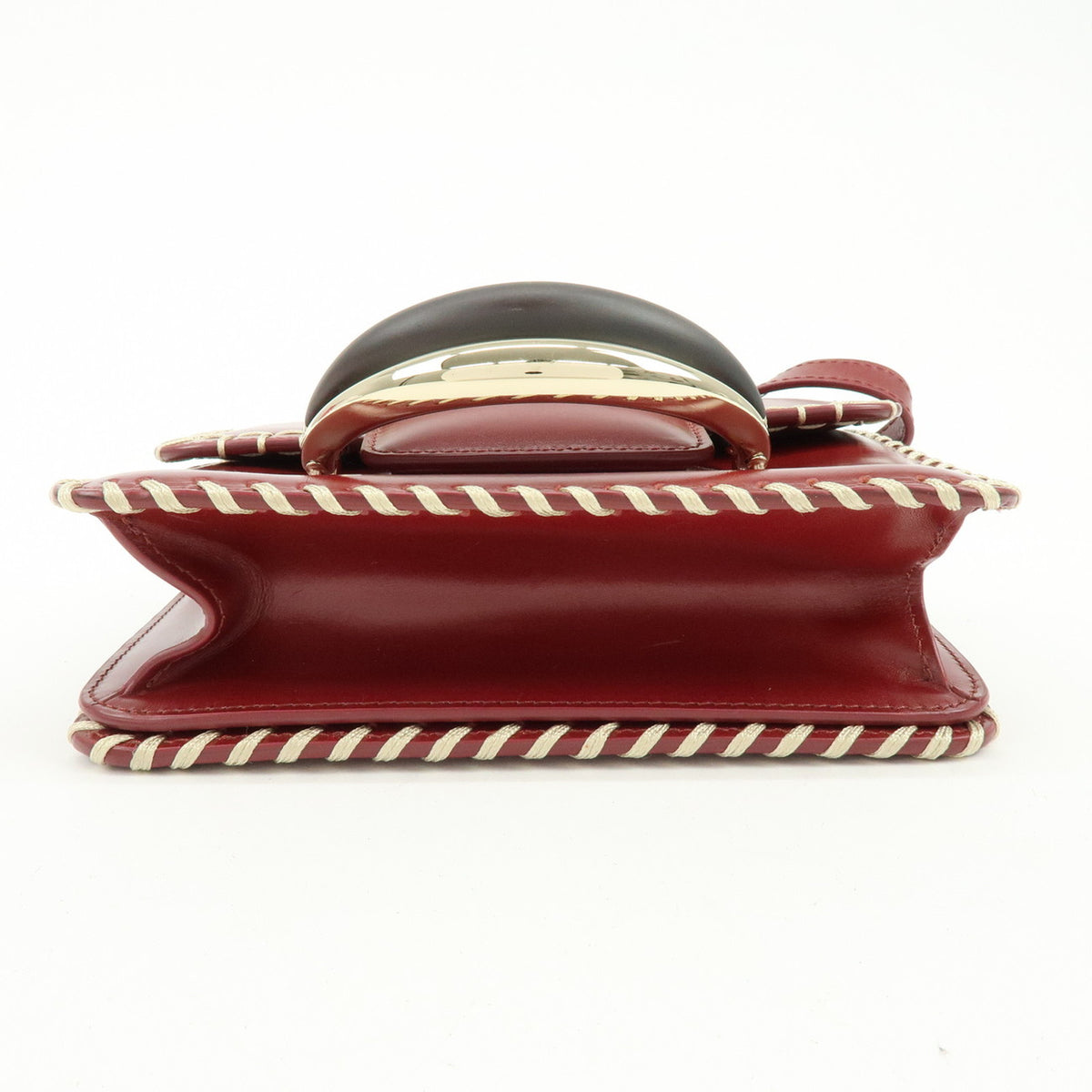 Chloe KATTIE Leather Shoulder Bag Crossbody Bag Wine Red
