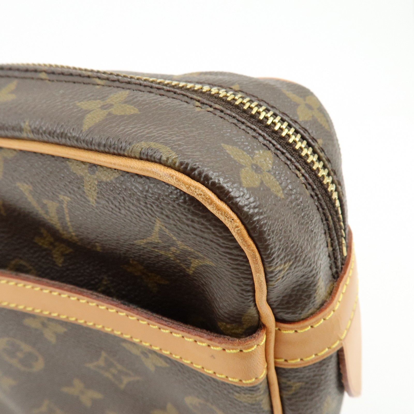 Louis Vuitton Monogram Compiegne 28 Pouch Clutch Bag Brown M51845