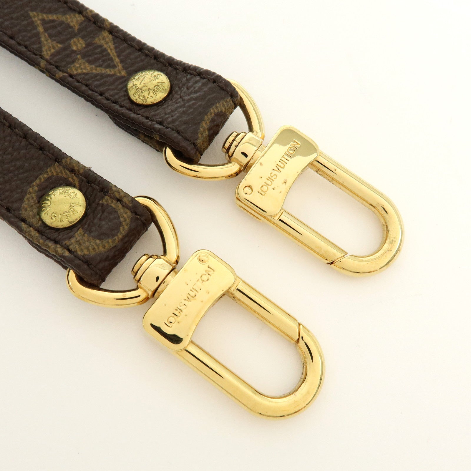 Louis Vuitton Monogram Adjustable Shoulder Strap Brown 120cm J52315