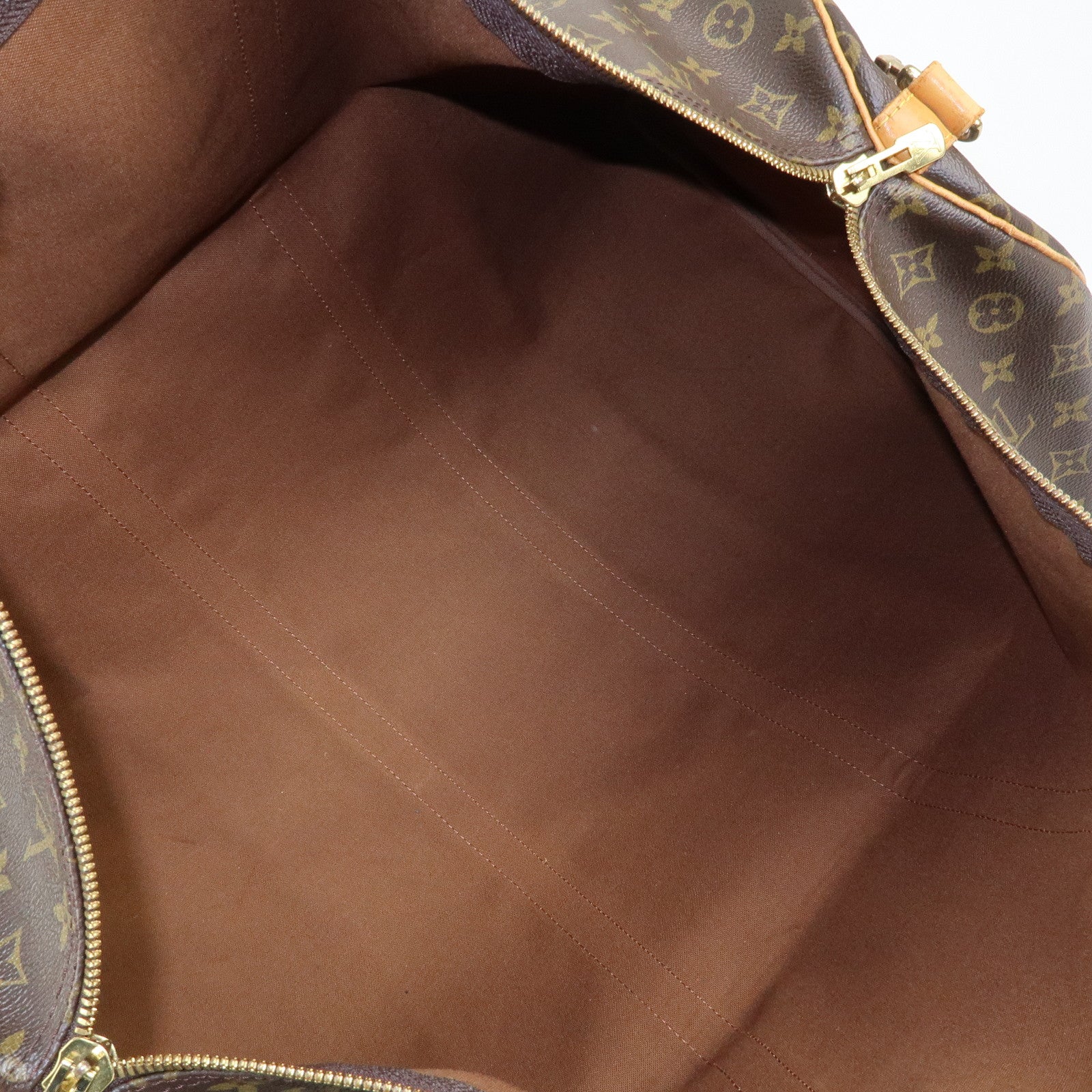 Louis Vuitton Monogram Keep All Bandouliere 60 Bag Brown M41412
