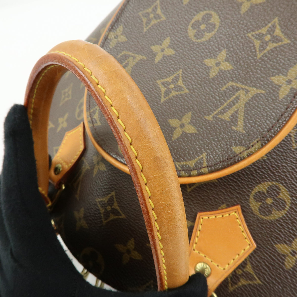 Louis Vuitton Monogram Ellipse PM Hand Bag Brown M51127