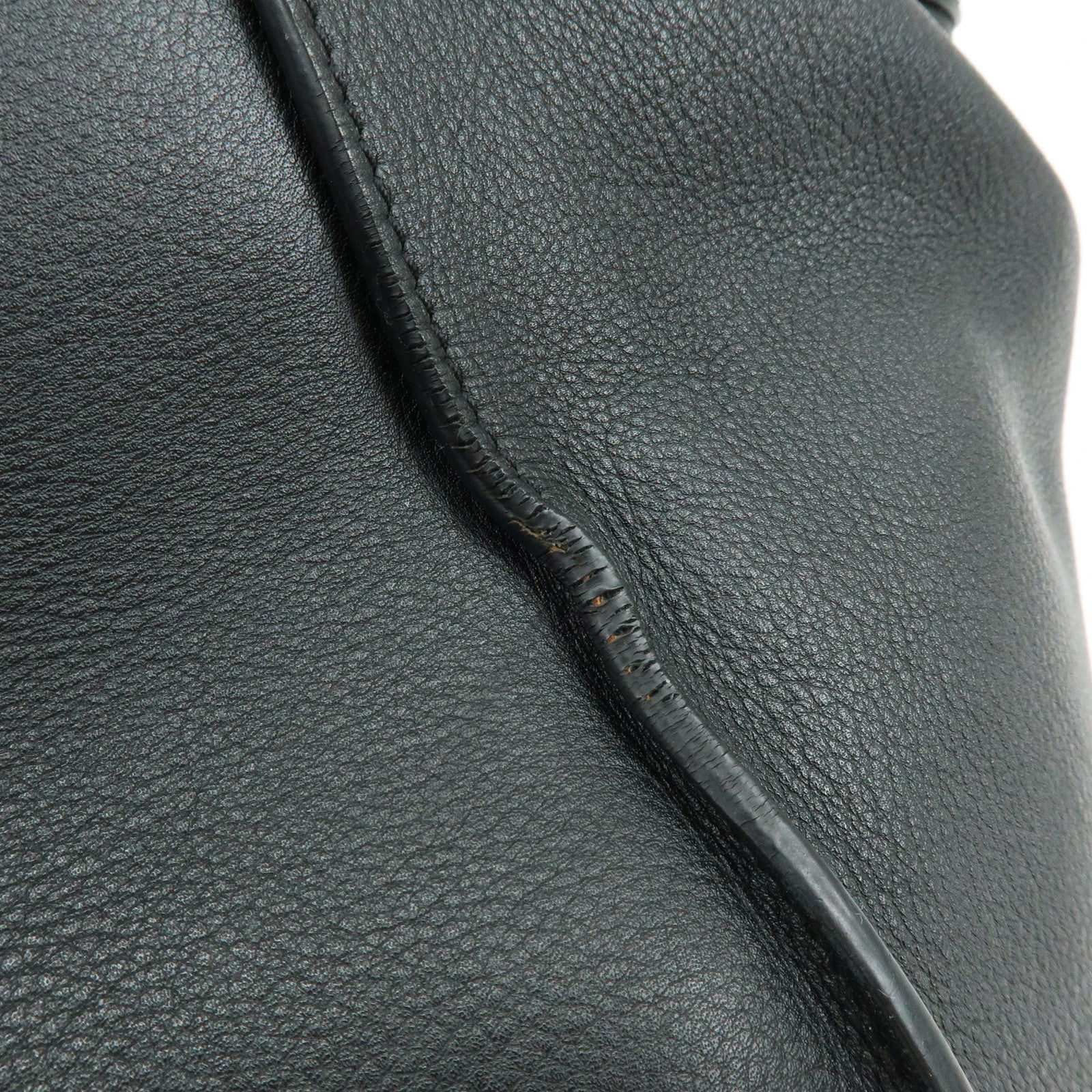 LOEWE Anagram Hammock Medium Leather Shoulder Crossbody Bag Black