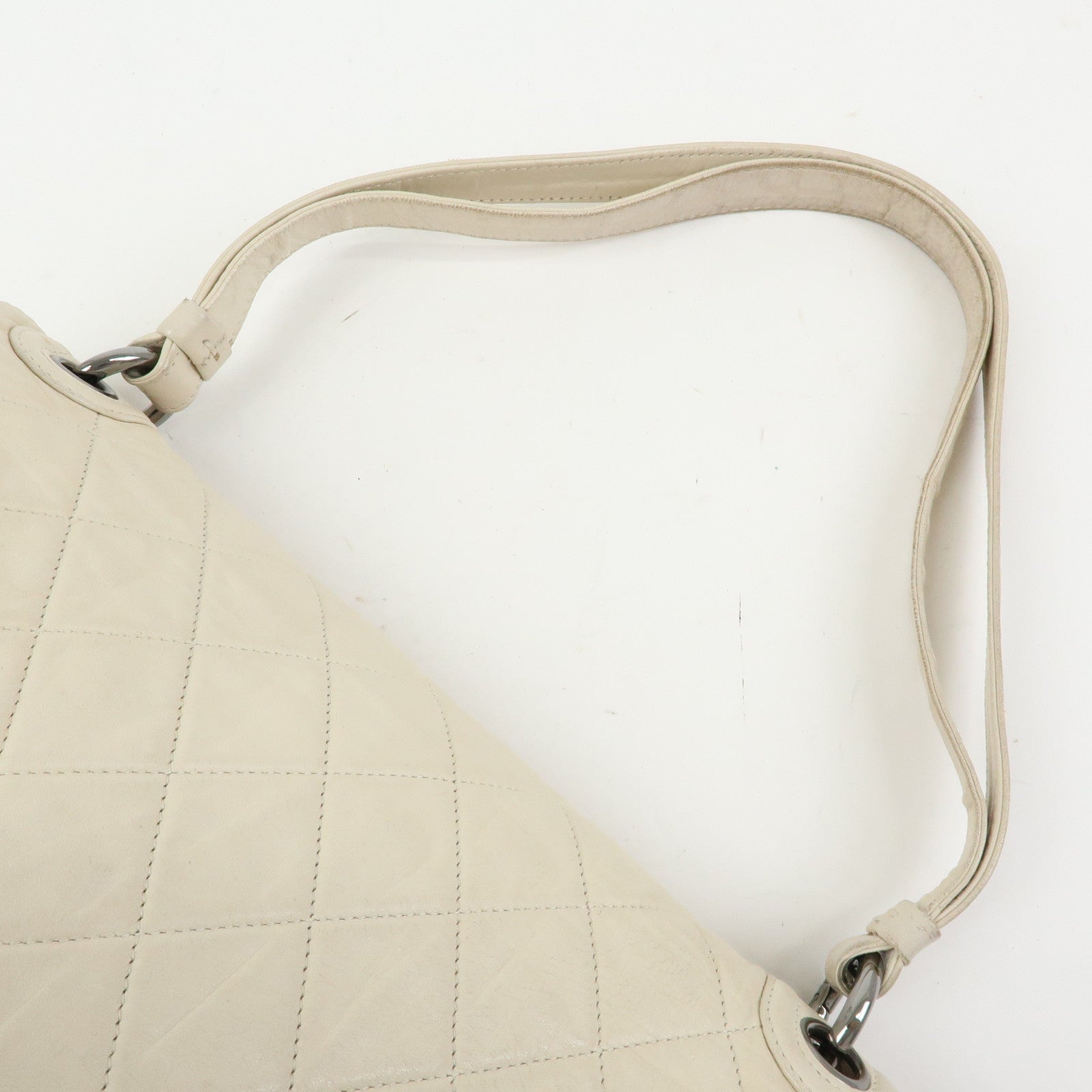 CHANEL Matelasse COCO Mark Calf Leather Double Flap Shoulder Bag