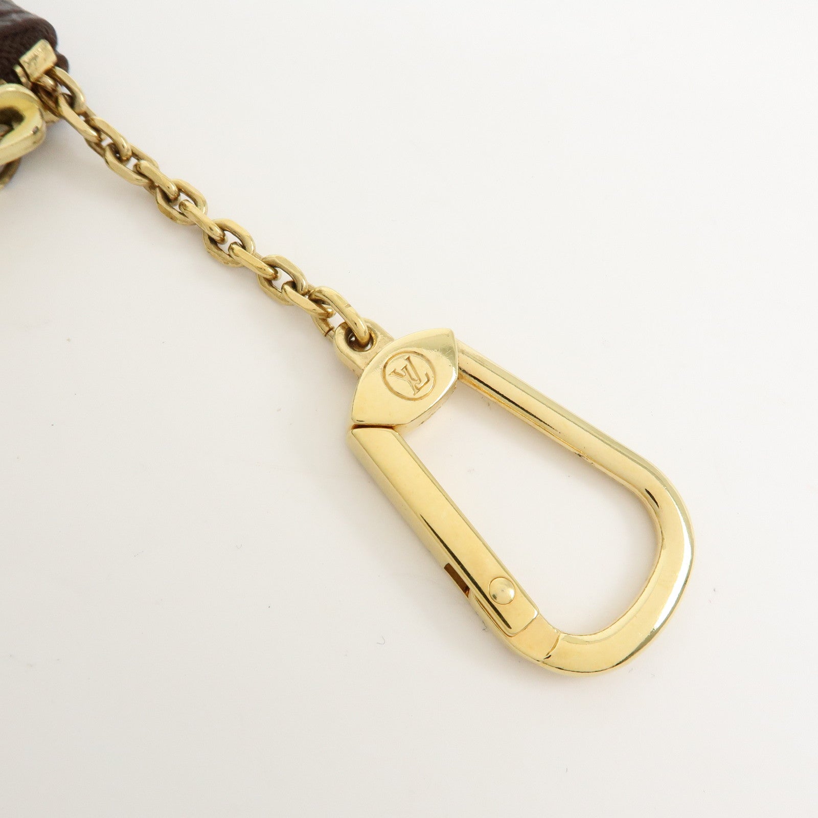 Louis Vuitton Monogram Pochette Cles Coin Case Key Case Brown M62650