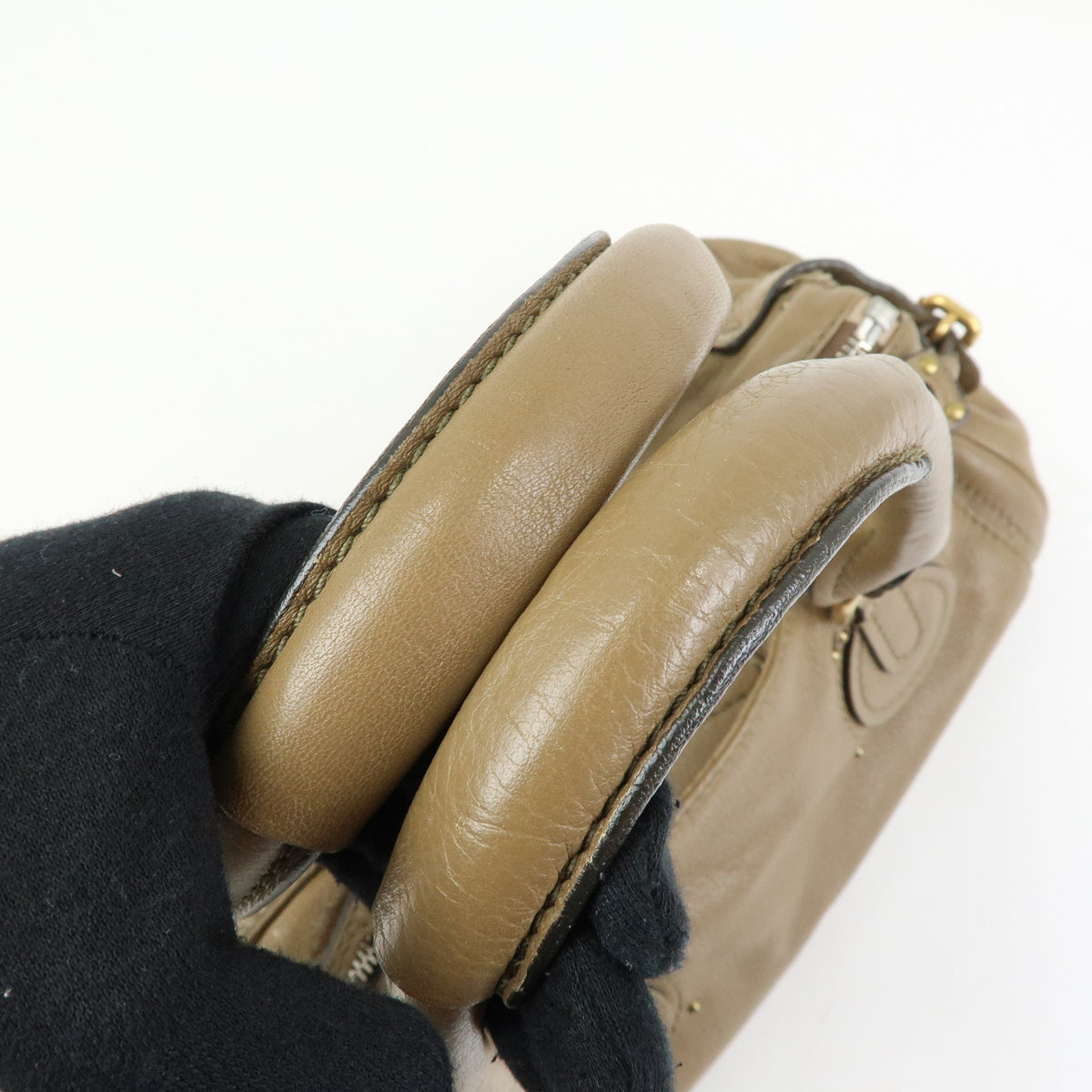 Chloe Paddington Leather Hand Bag Boston Bag Brown