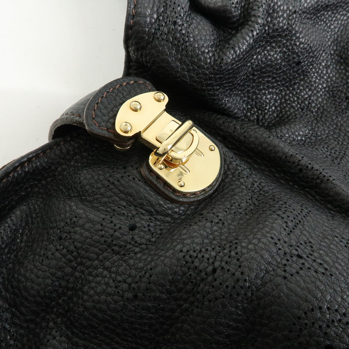 Louis Vuitton Monogram Mahina XL Leather Shoulder Hand Bag Noir M95547