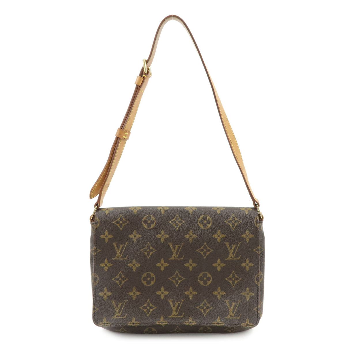 Louis Vuitton Monogram Musette Tango Short Shoulder Bag Brown M51257