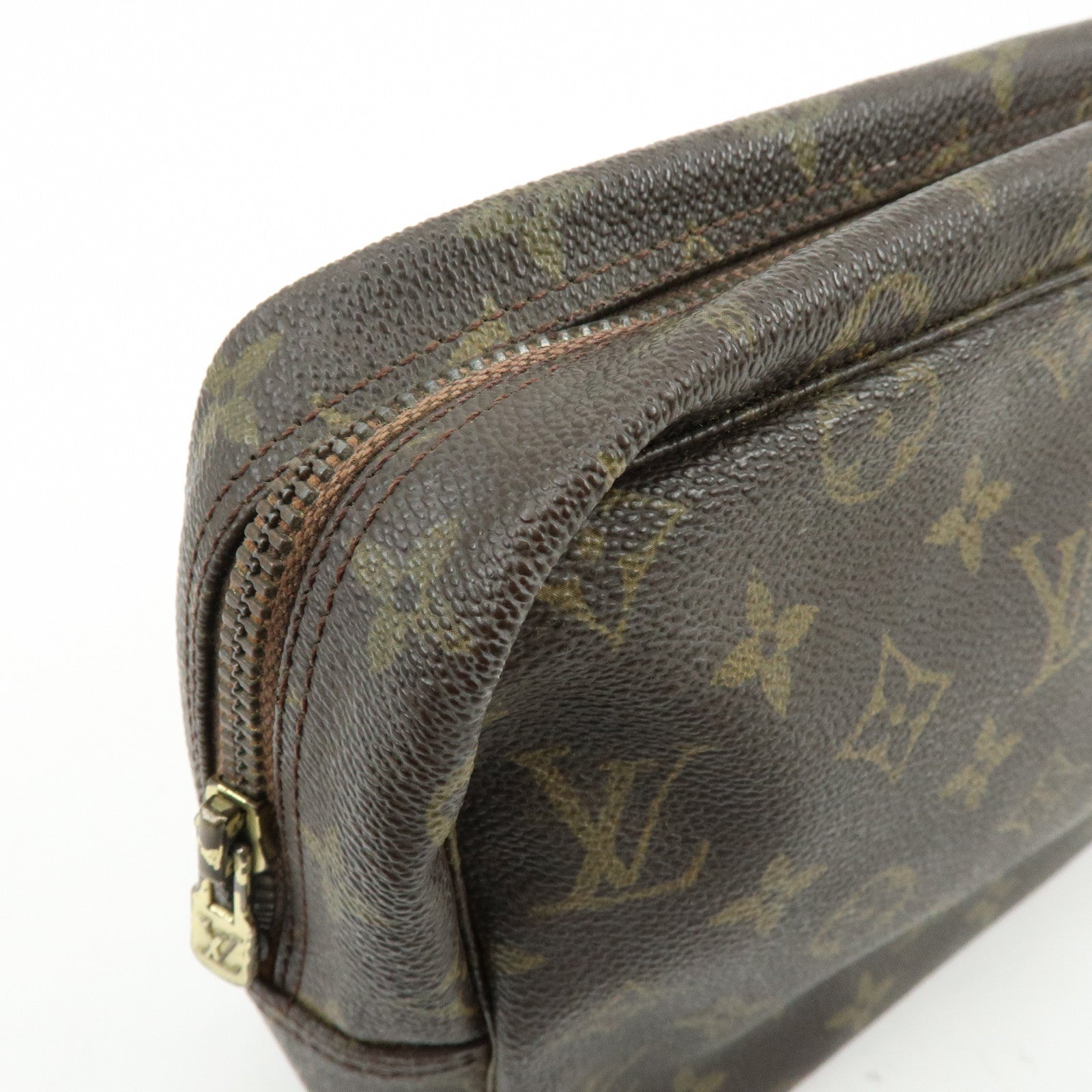Louis Vuitton Monogram Trousse Toilette 28 Pouch Brown M47522